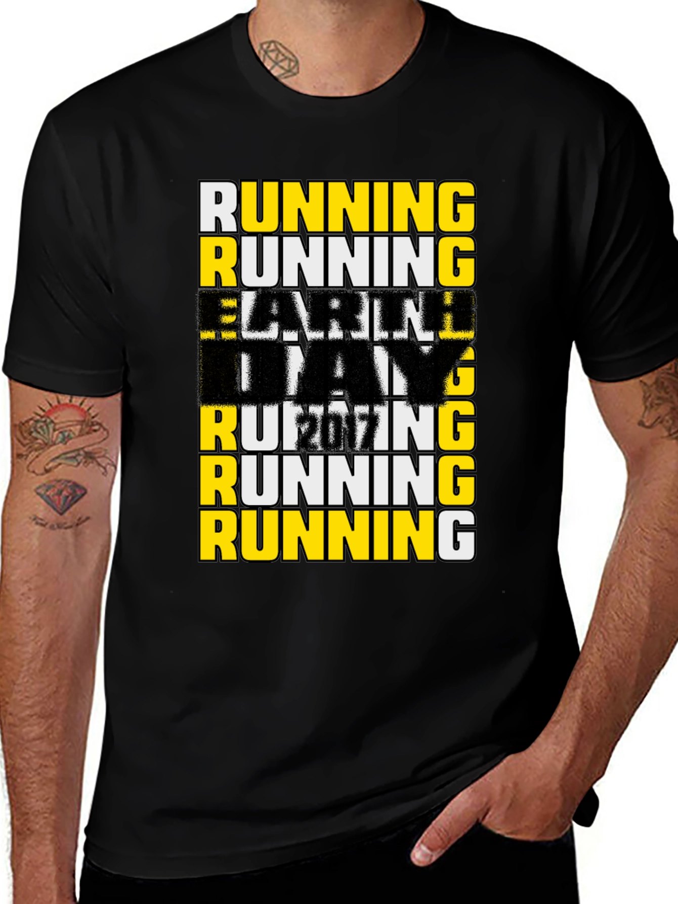 Running The Day Men's Graphic T-Shirt