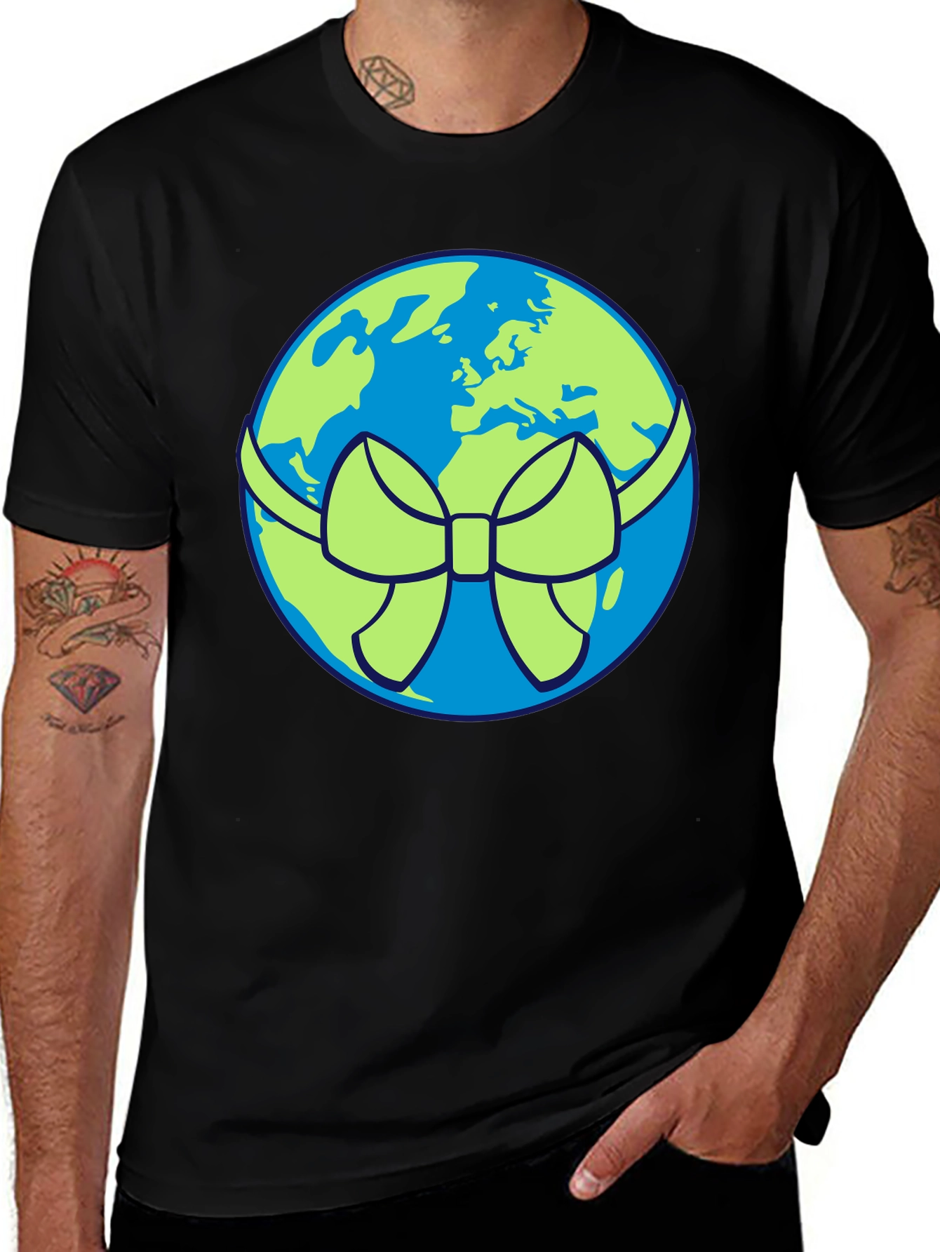 Variant 18 of Earth Bow T-Shirt - Global Awareness