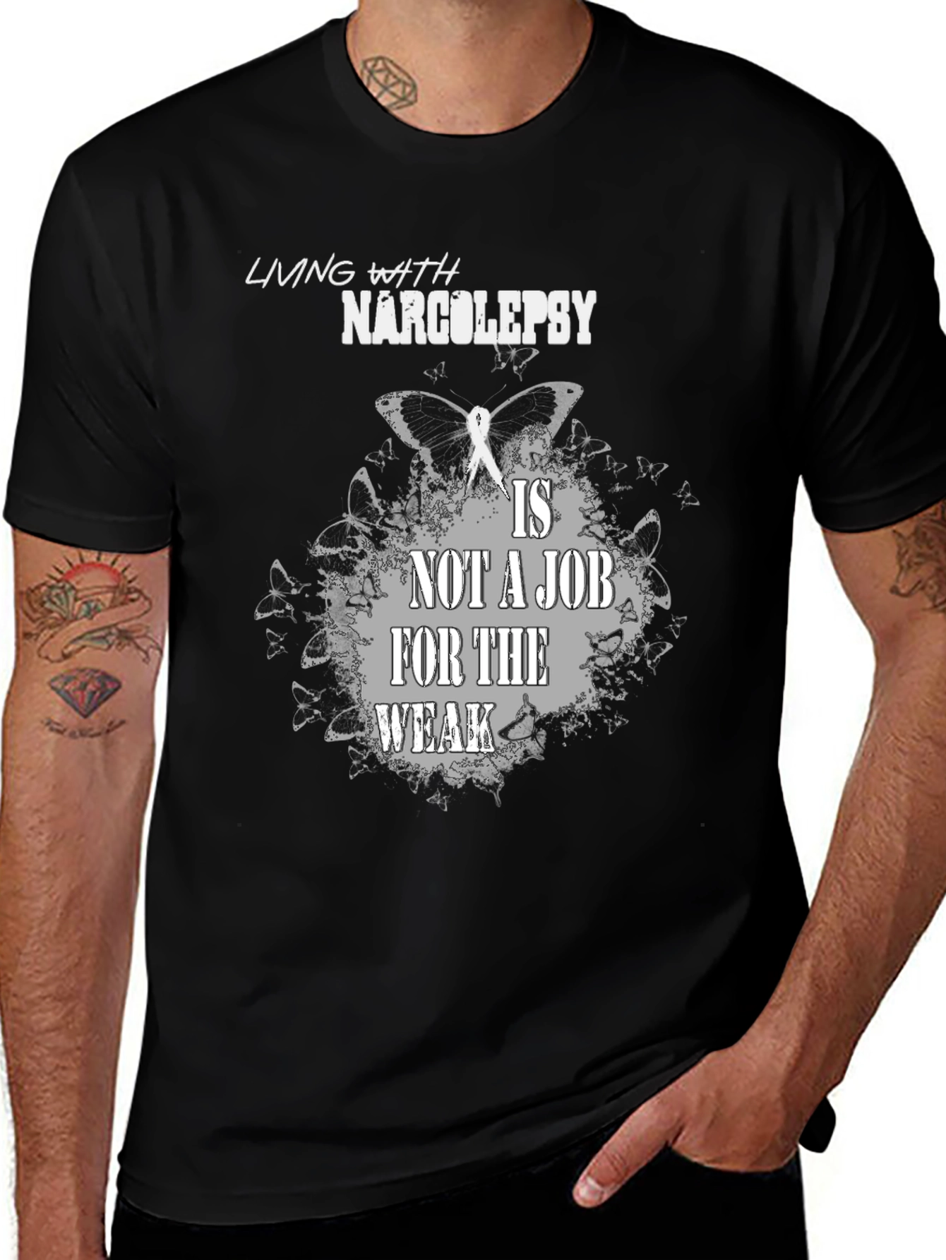 Narcolepsy Awareness T-Shirt - Living With Narcolepsy