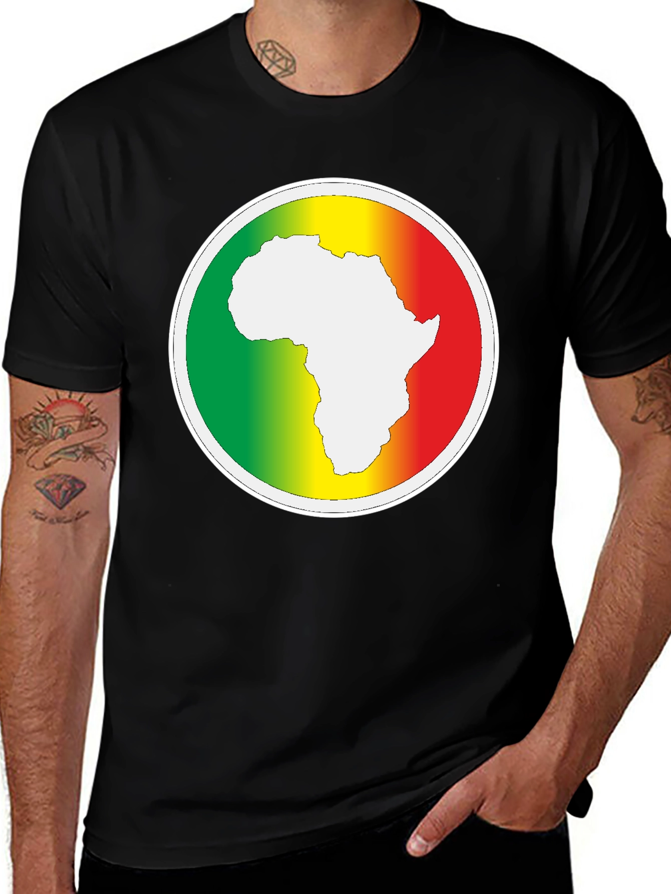 Africa Pride T-Shirt - Black Cotton Tee
