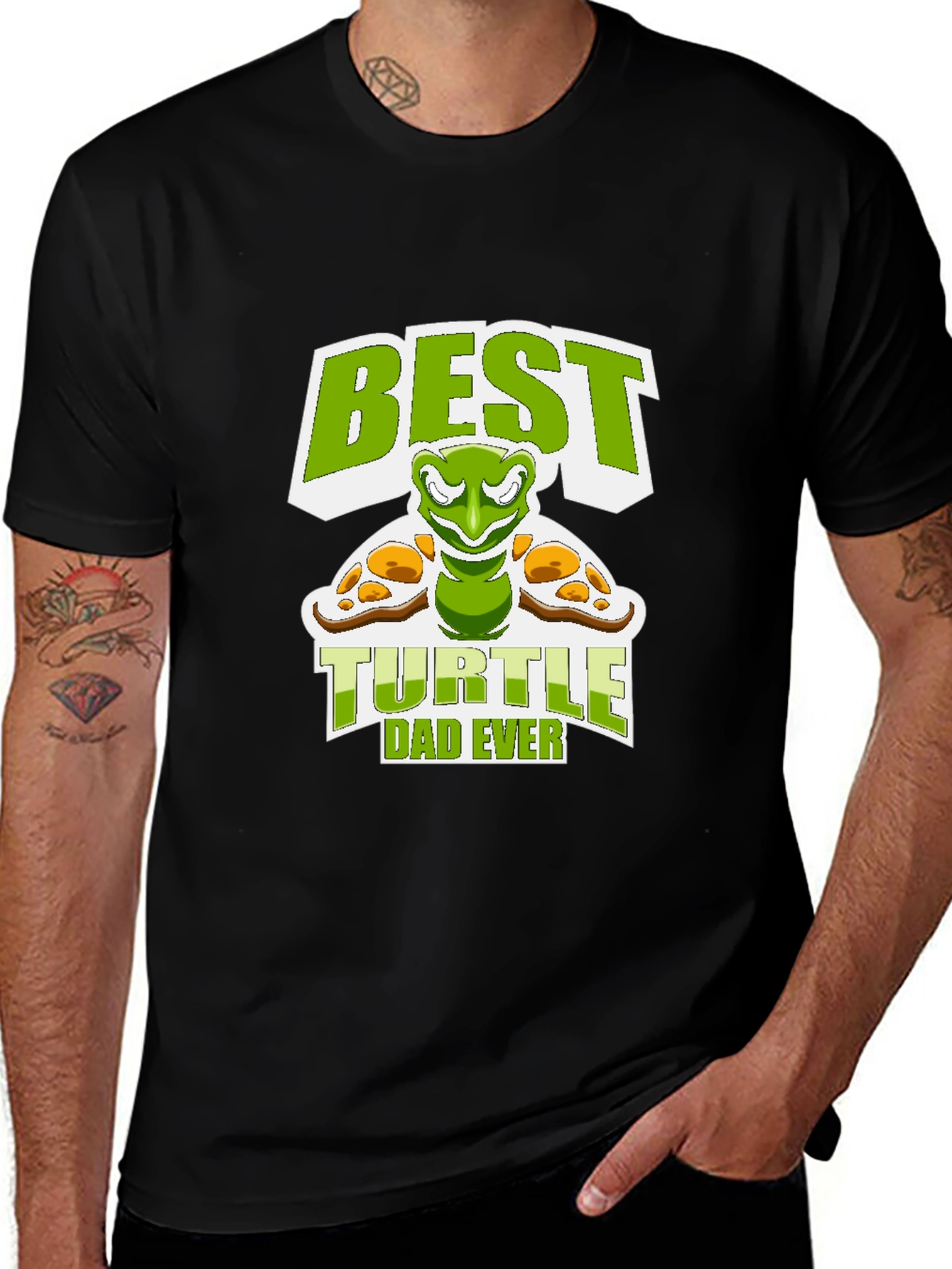 Variant 24 of Best Turtle Dad Ever Graphic T-Shirt
