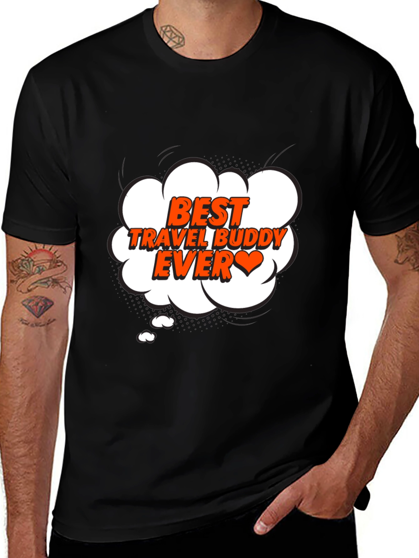 Variant 2 of Best Travel Buddy Ever Graphic T-Shirt