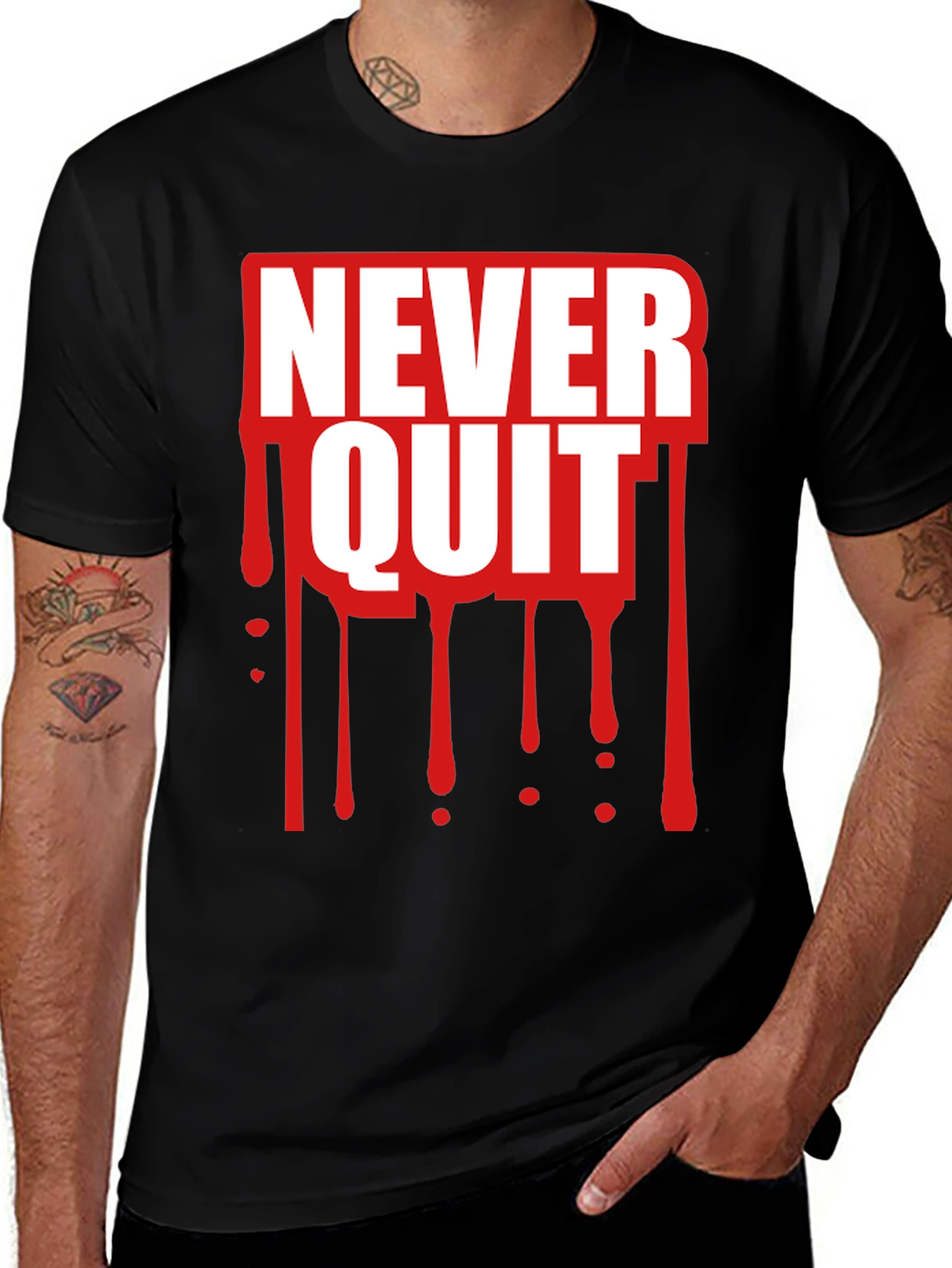 Variant 6 of Never Quit Graphic T-Shirt