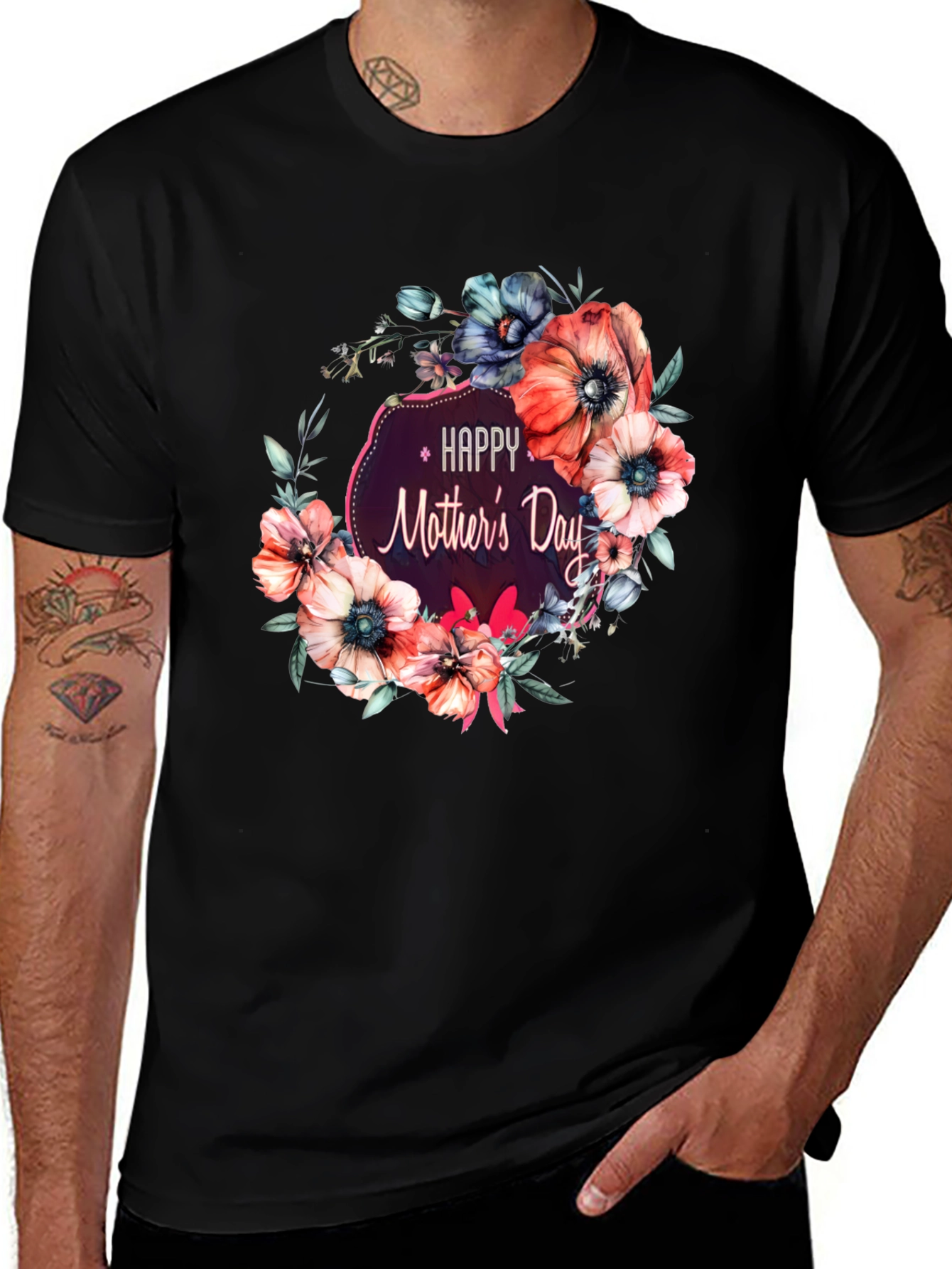 Variant 5 of Happy Mother's Day Floral T-Shirt