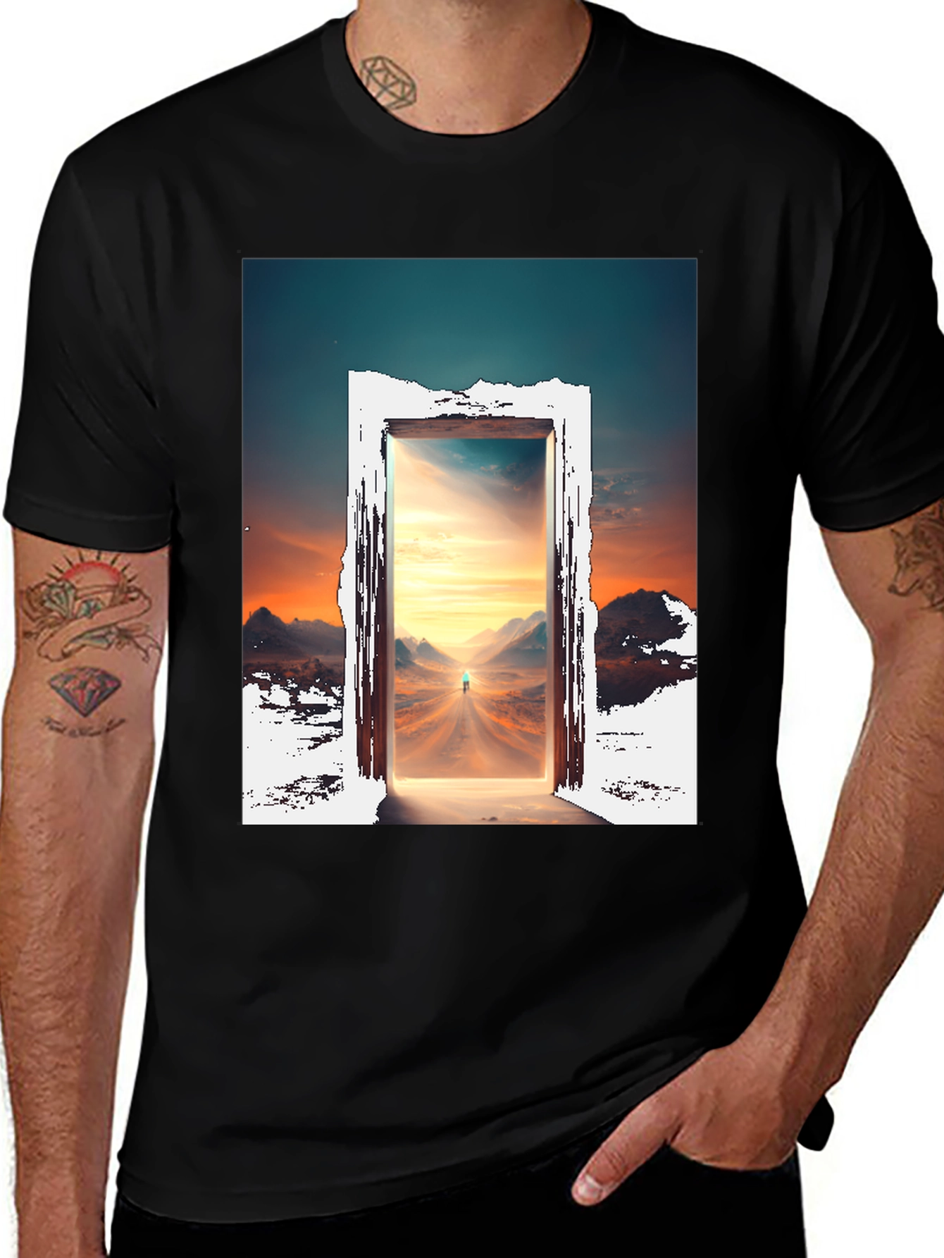 Variant 18 of Mystical Doorway T-Shirt - Portal Graphic Tee