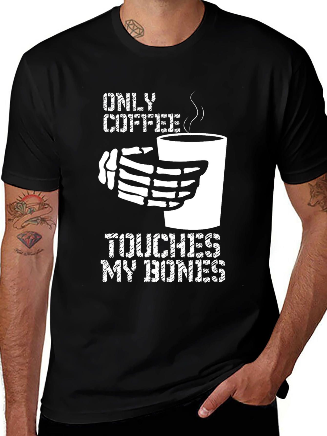 Variant 4 of Only Coffee Touches My Bones Graphic Tee