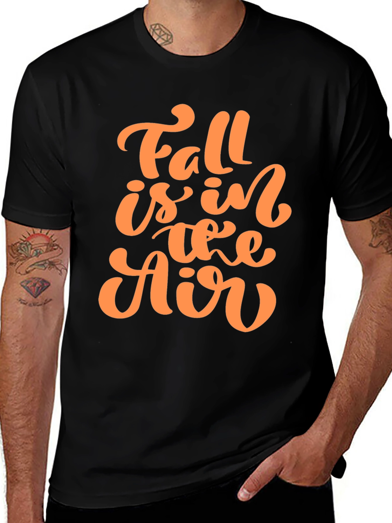 Variant 10 of Fall is in the Air Graphic T-Shirt