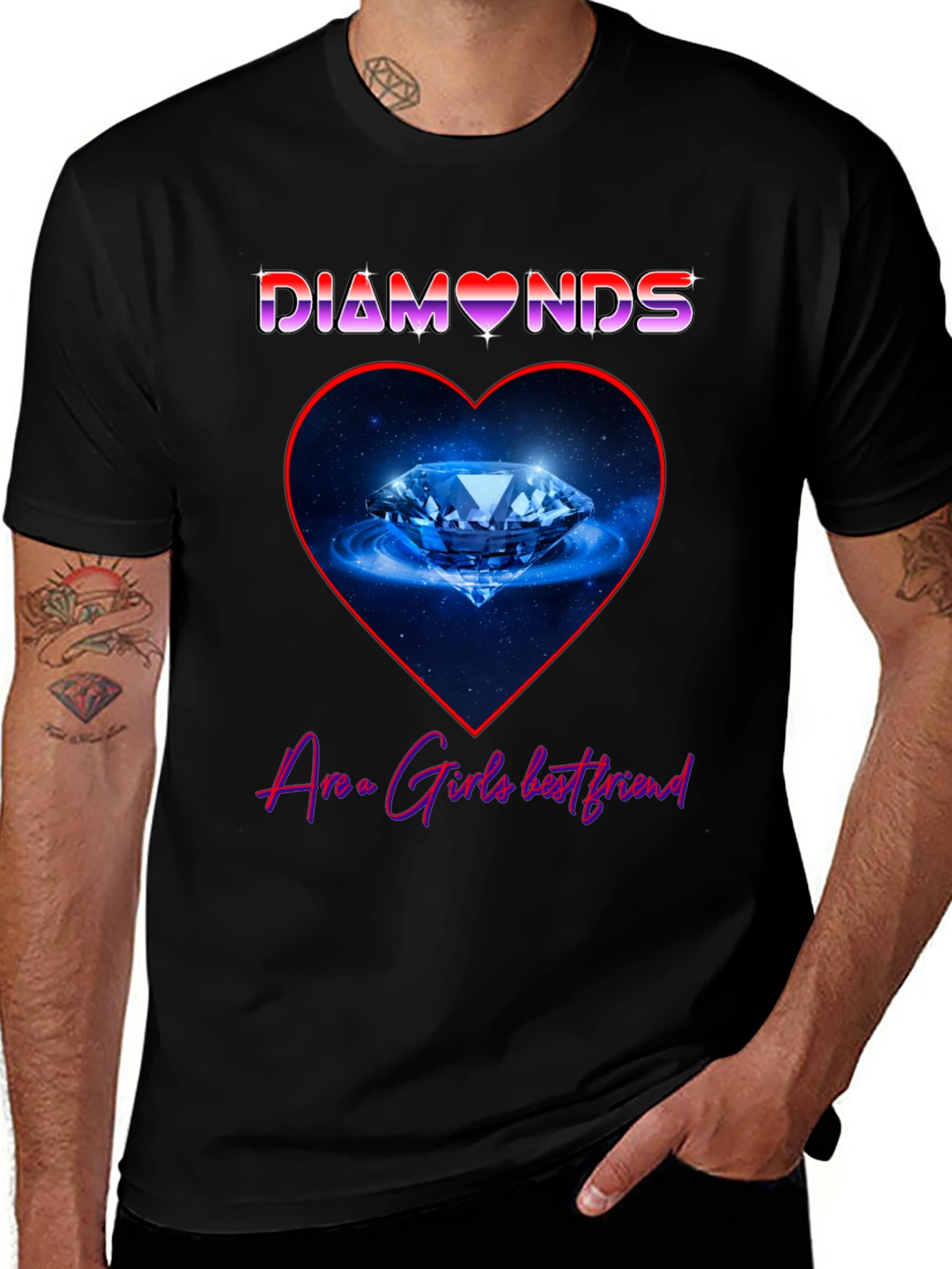 Variant 14 of Diamonds Are a Girl's Best Friend Graphic Tee
