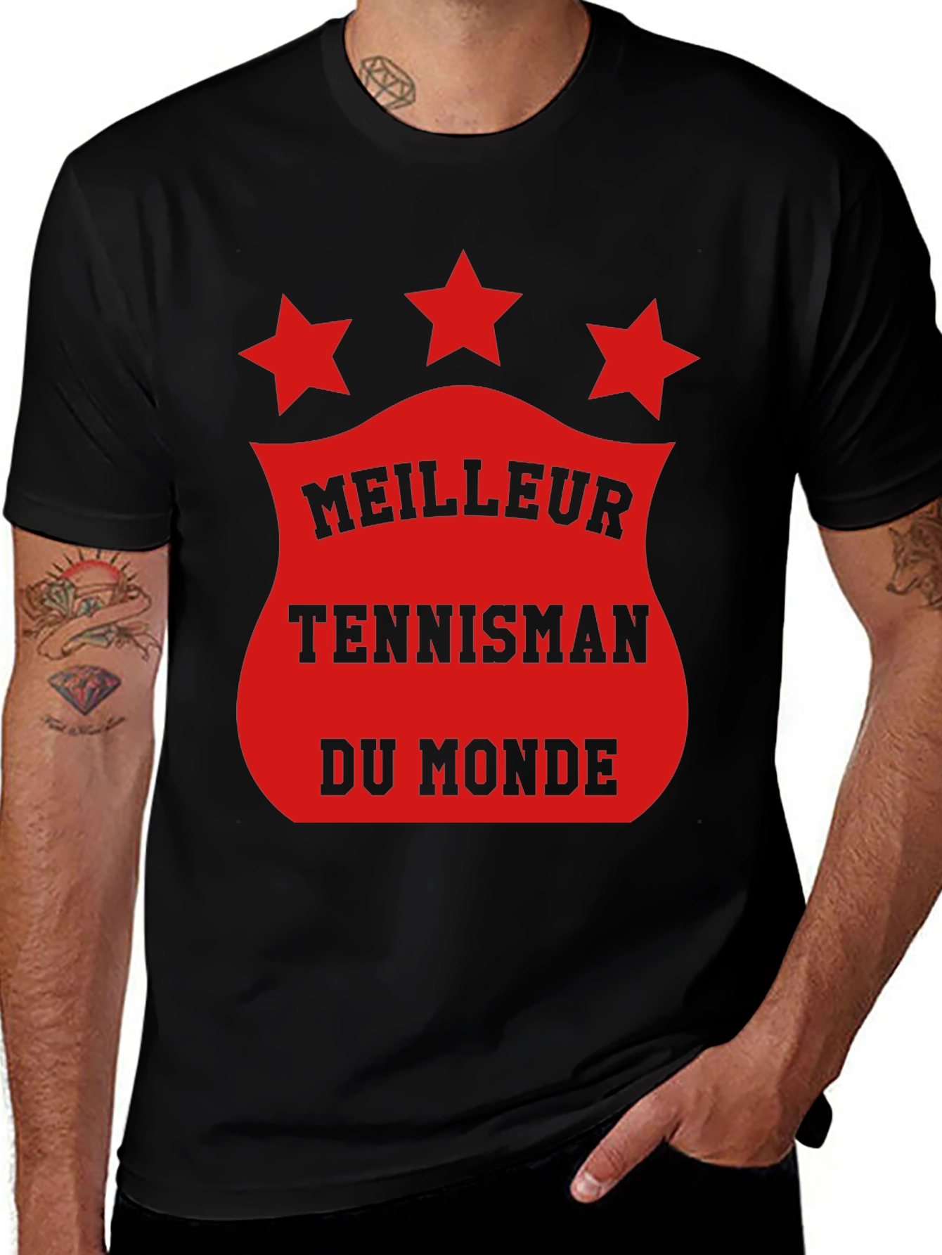 Variant 19 of Meilleur Tennisman du Monde Graphic Tee