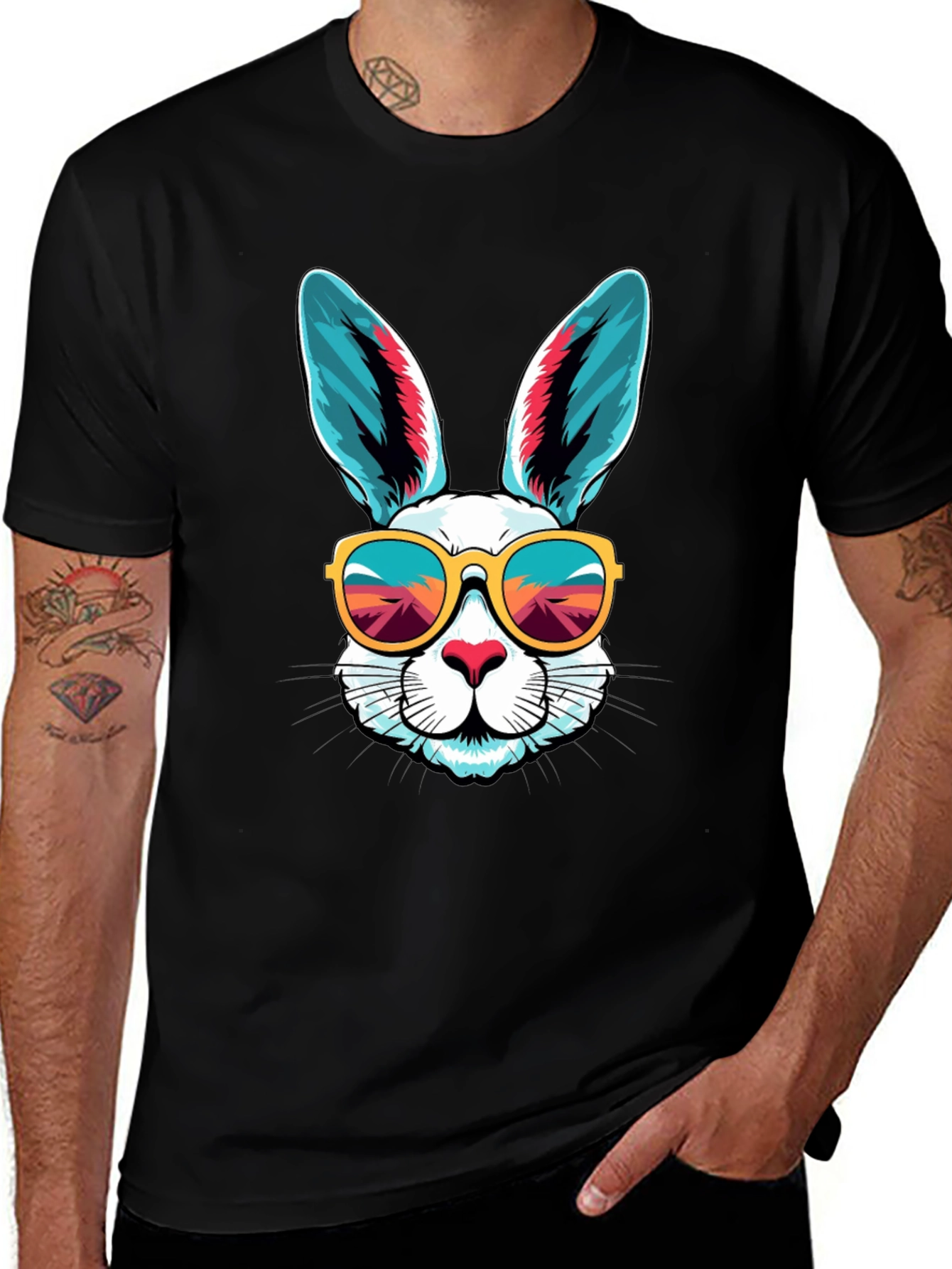 Cool Bunny T-Shirt - Funky Rabbit Tee