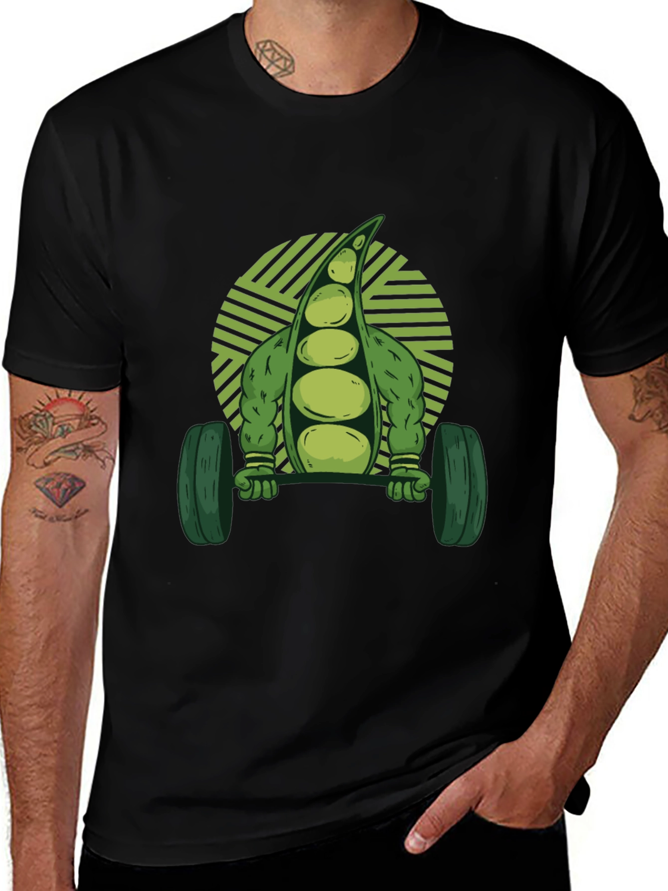 Variant 22 of Gym Pea T-Shirt - Vegan Fitness Apparel