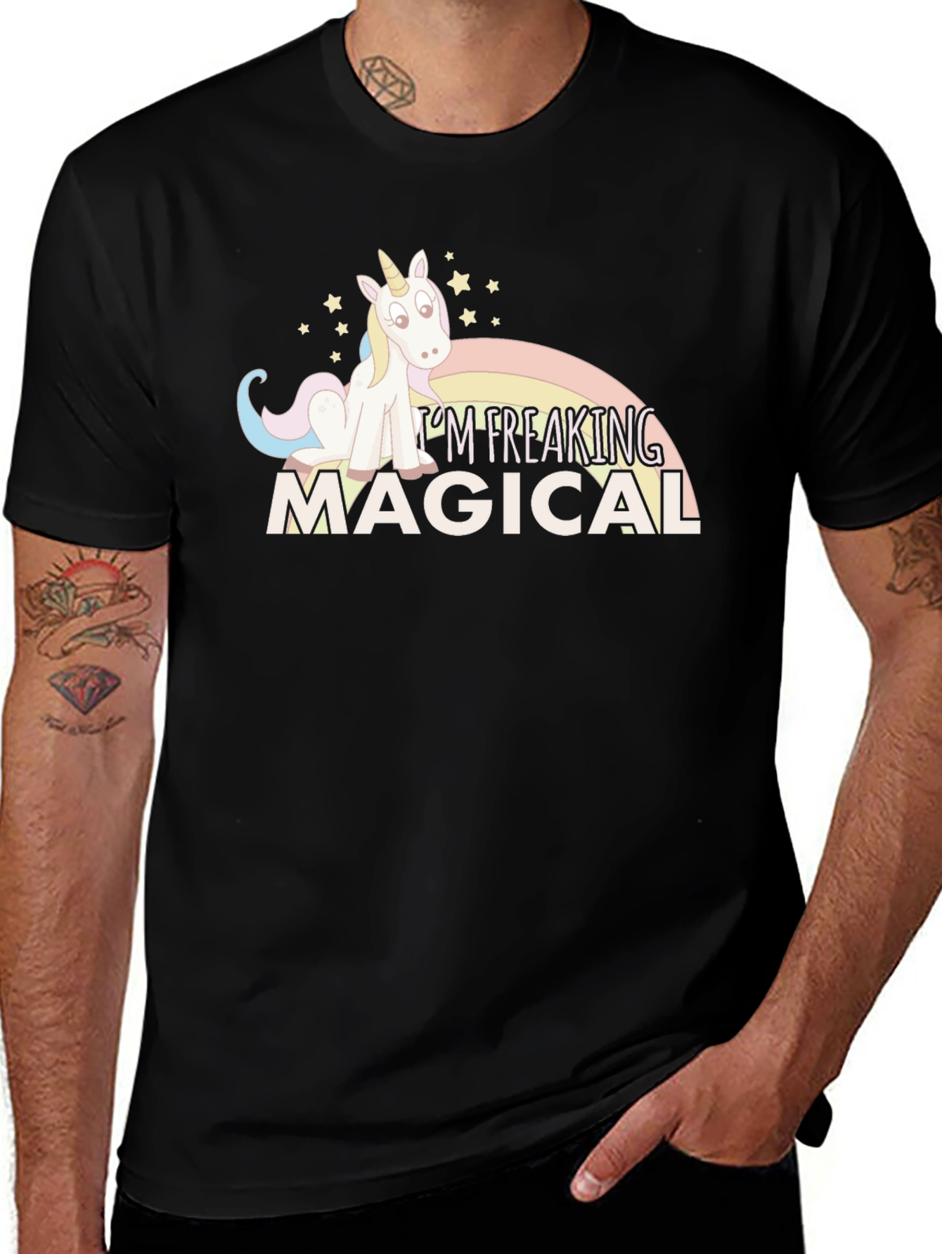 Variant 22 of Magical Unicorn Graphic T-Shirt