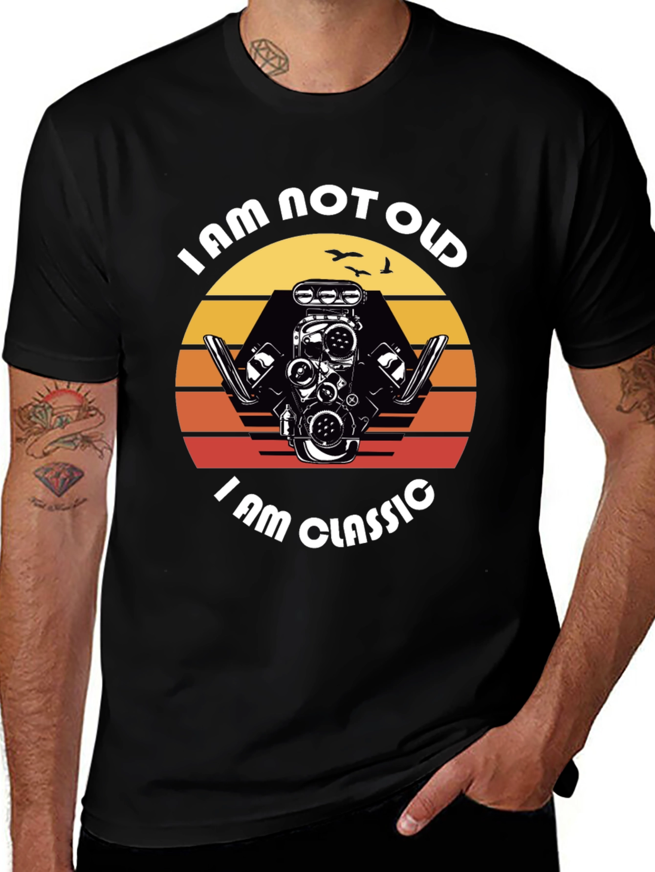 Variant 17 of I am Not Old I am Classic Engine T-Shirt