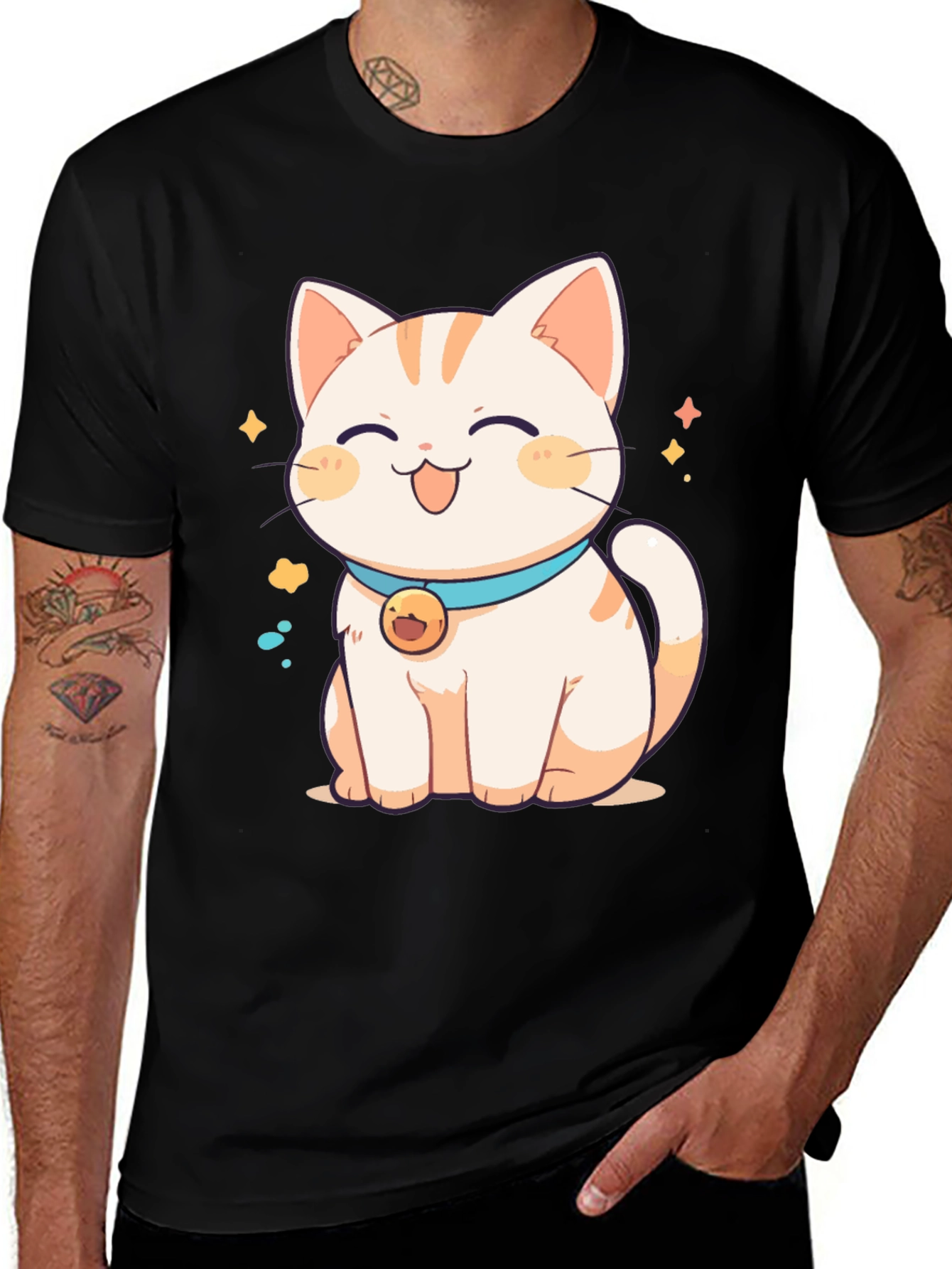 Variant 26 of Cute Cat Graphic Tee - Kawaii Style Shirt