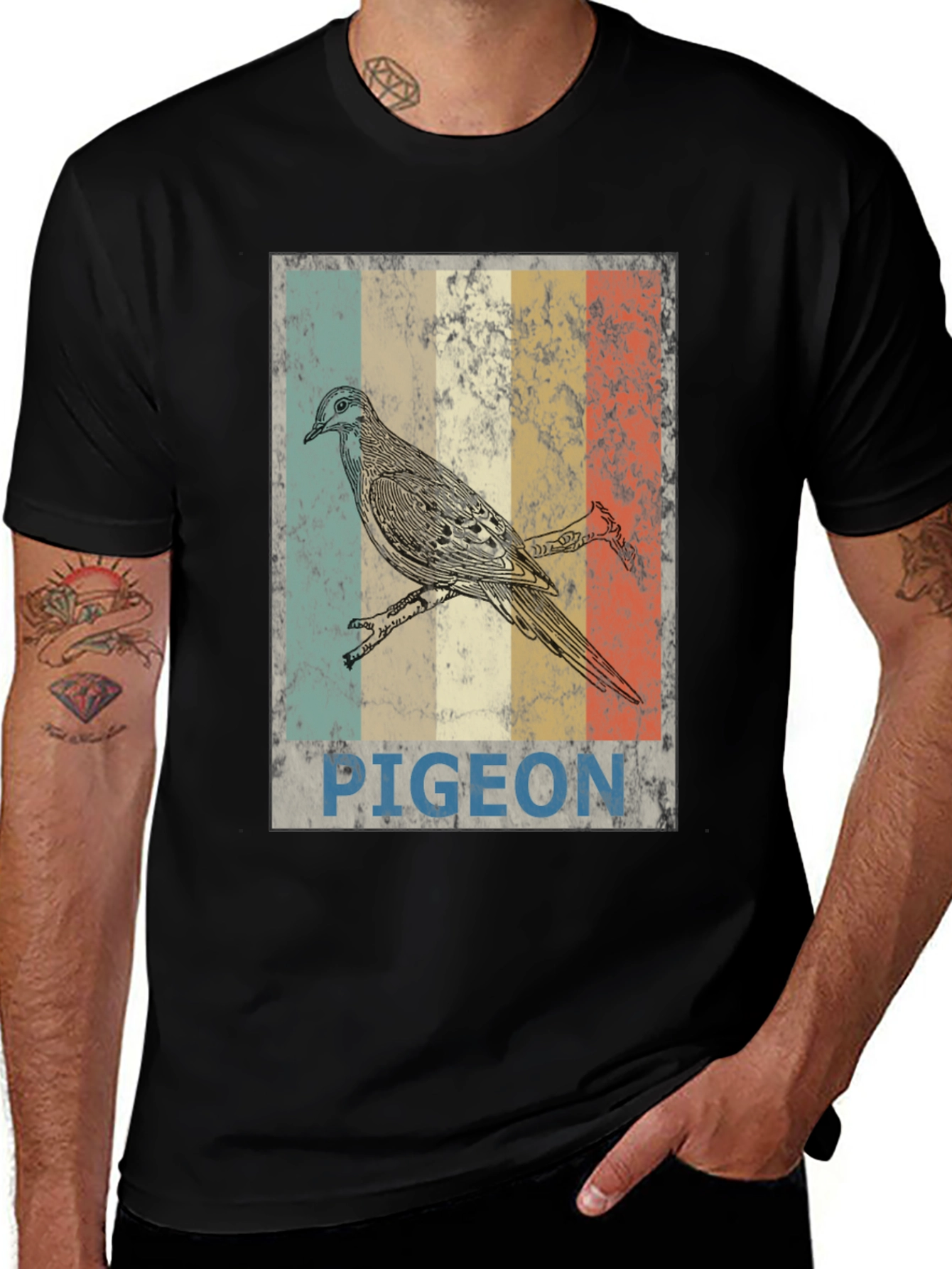 Variant 16 of Vintage Pigeon Graphic Tee - Unisex Bird Lover T-Shirt