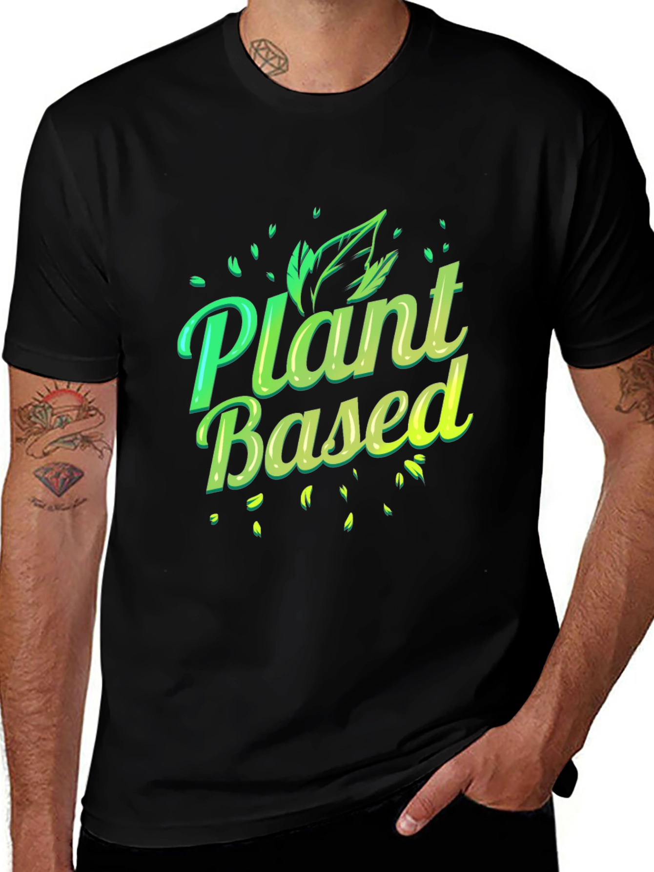 Variant 21 of Plant Based Graphic Tee - Eco Friendly Vegan Shirt