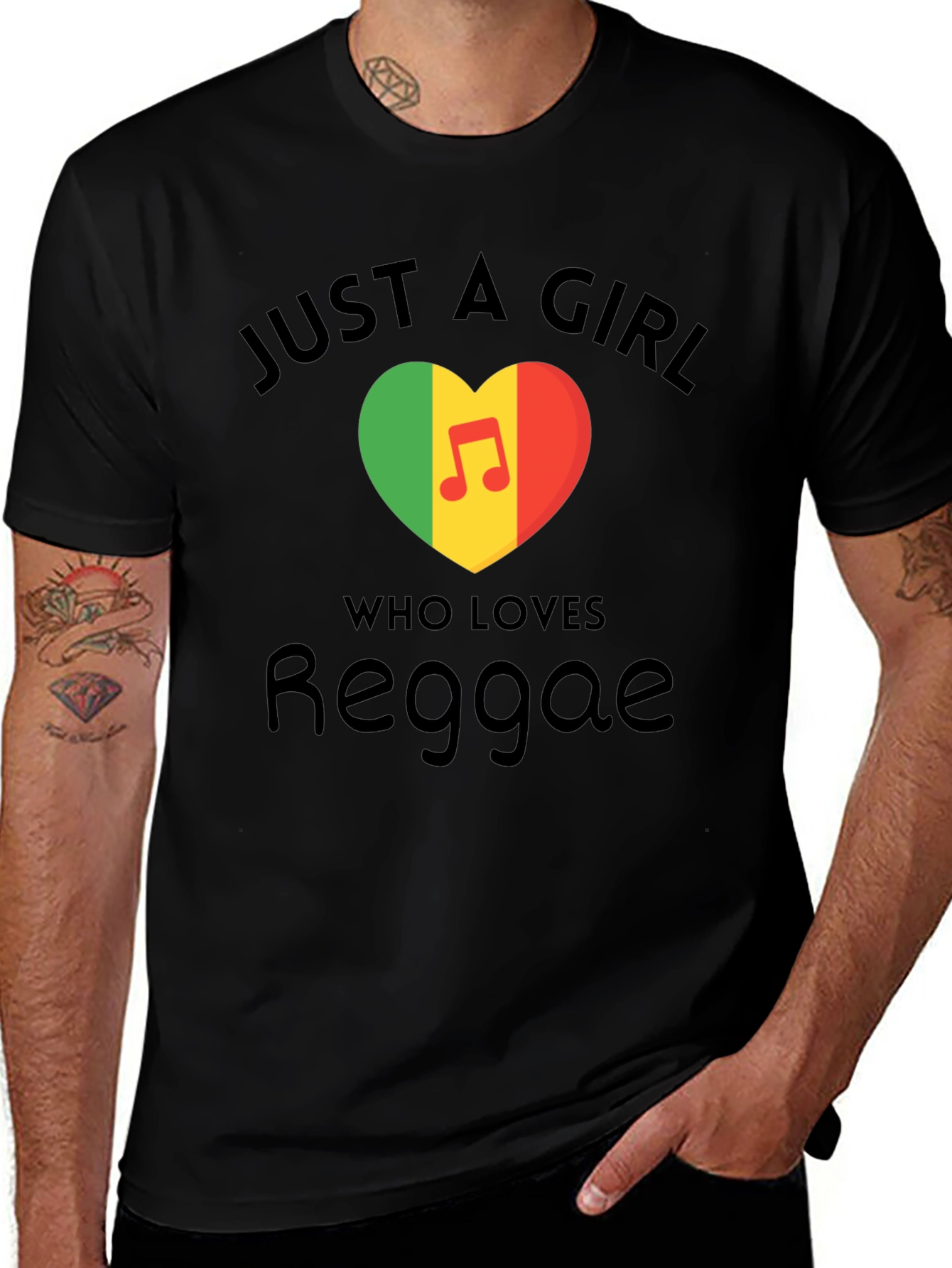 Reggae Lover T-Shirt - Just a Girl Who Loves Reggae
