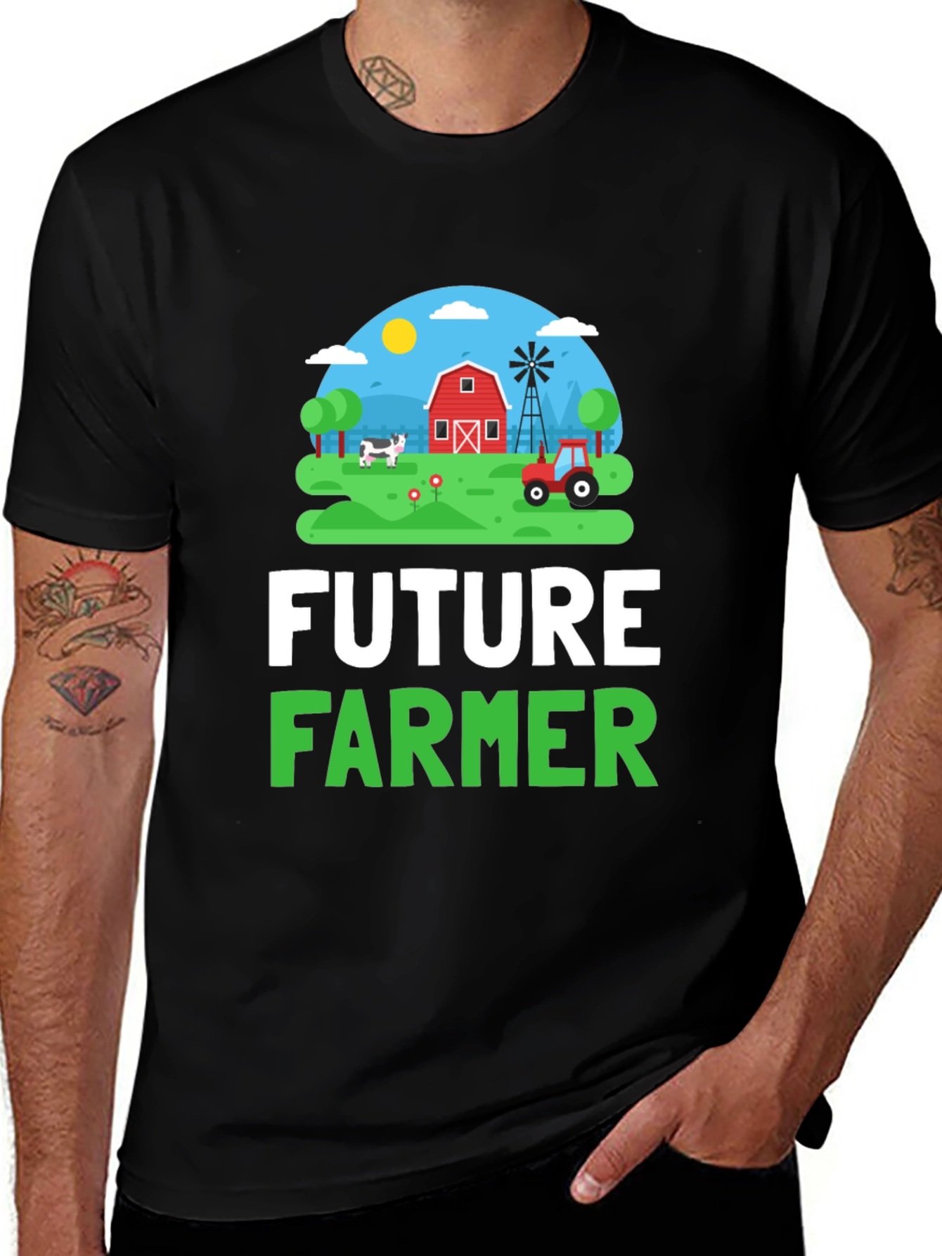 Variant 9 of Future Farmer Graphic T-Shirt - Farm Life Tee
