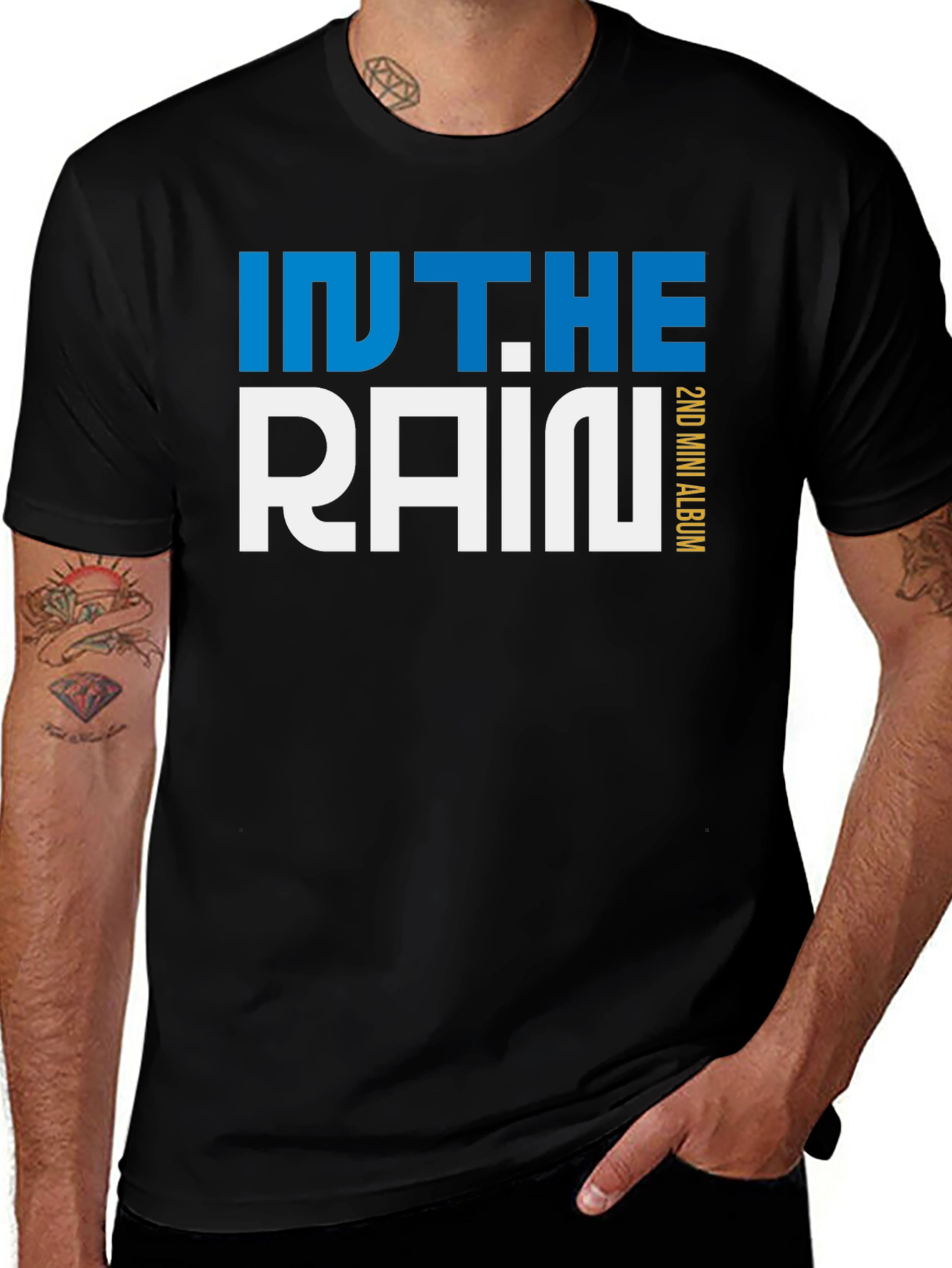 Black In The Rain 2nd Mini Album Black T-Shirt main image