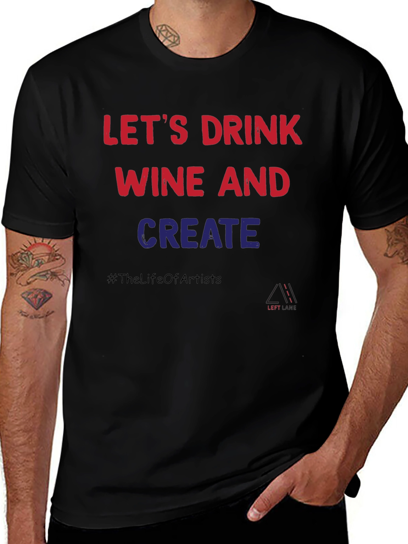 Let's Drink Wine and Create T-Shirt