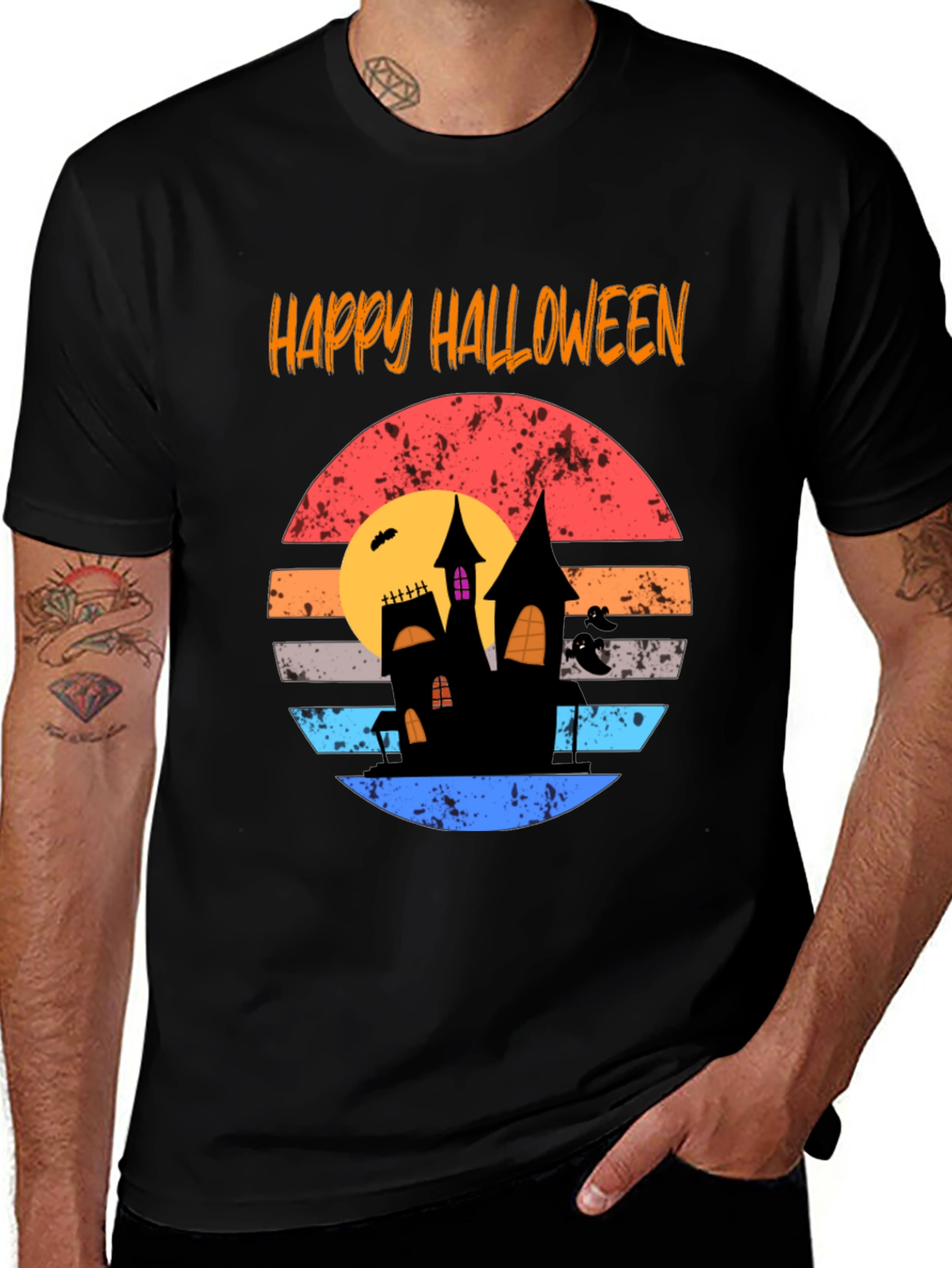 Variant 3 of Happy Halloween Retro T-Shirt