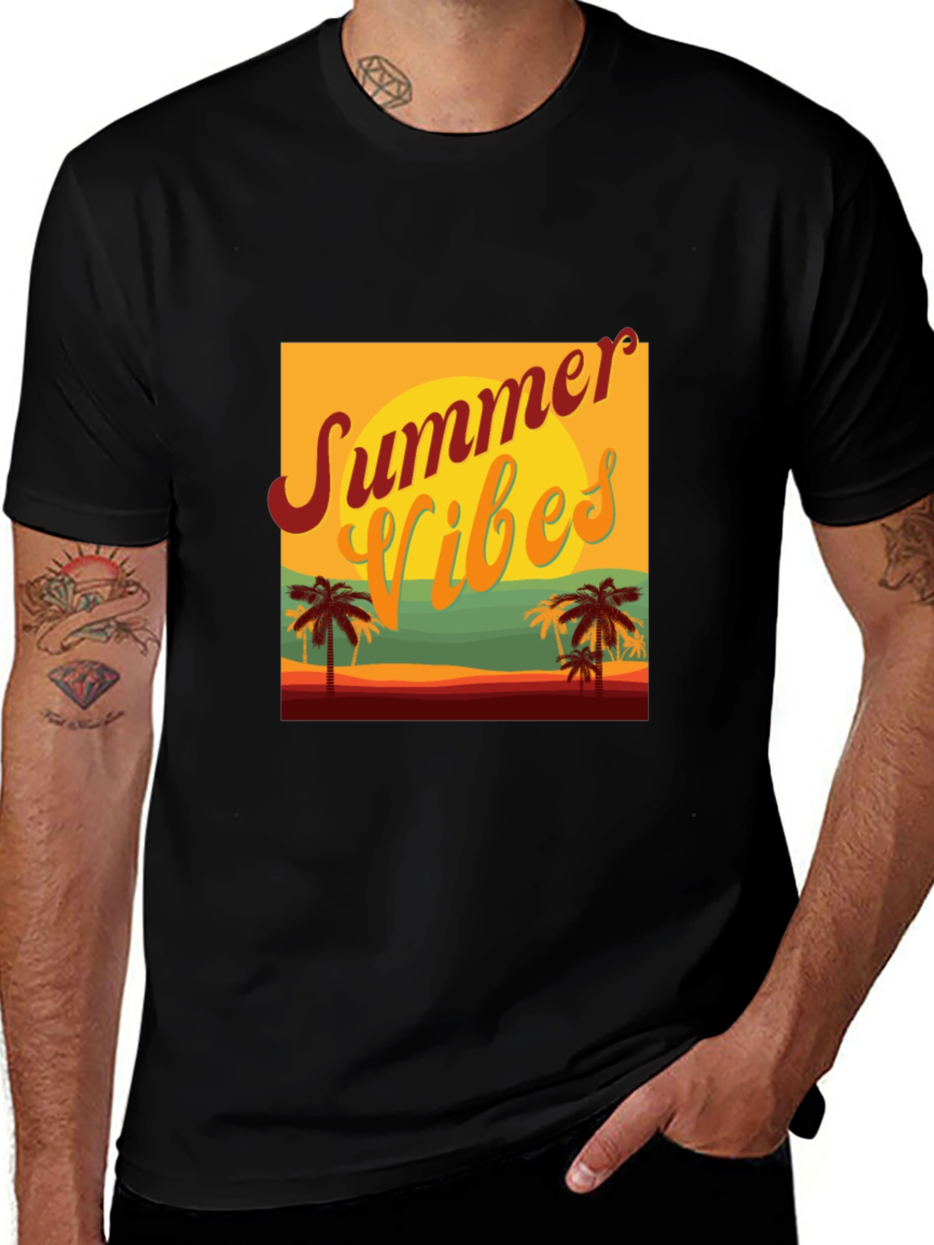Variant 20 of Summer Vibes Graphic T-Shirt - Vacation Ready!