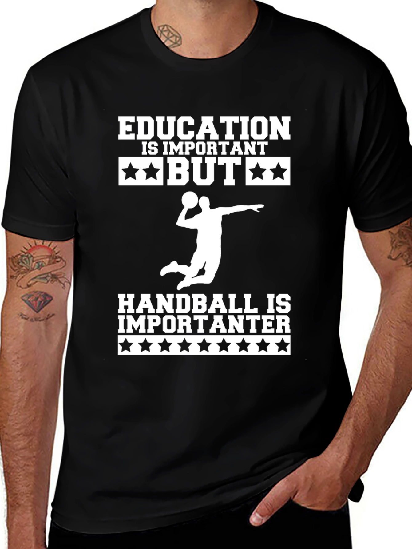 Variant 24 of Education Handball Graphic T-Shirt