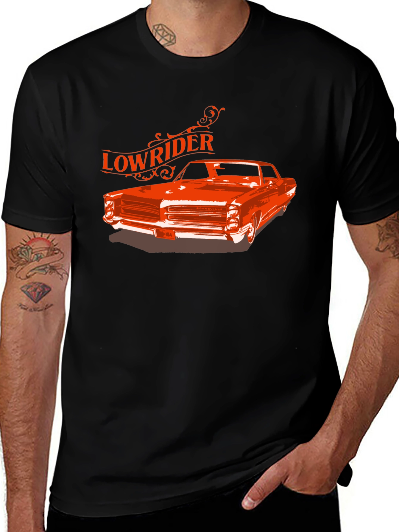 Variant 12 of Lowrider Car Graphic Tee - Classic Ride Style
