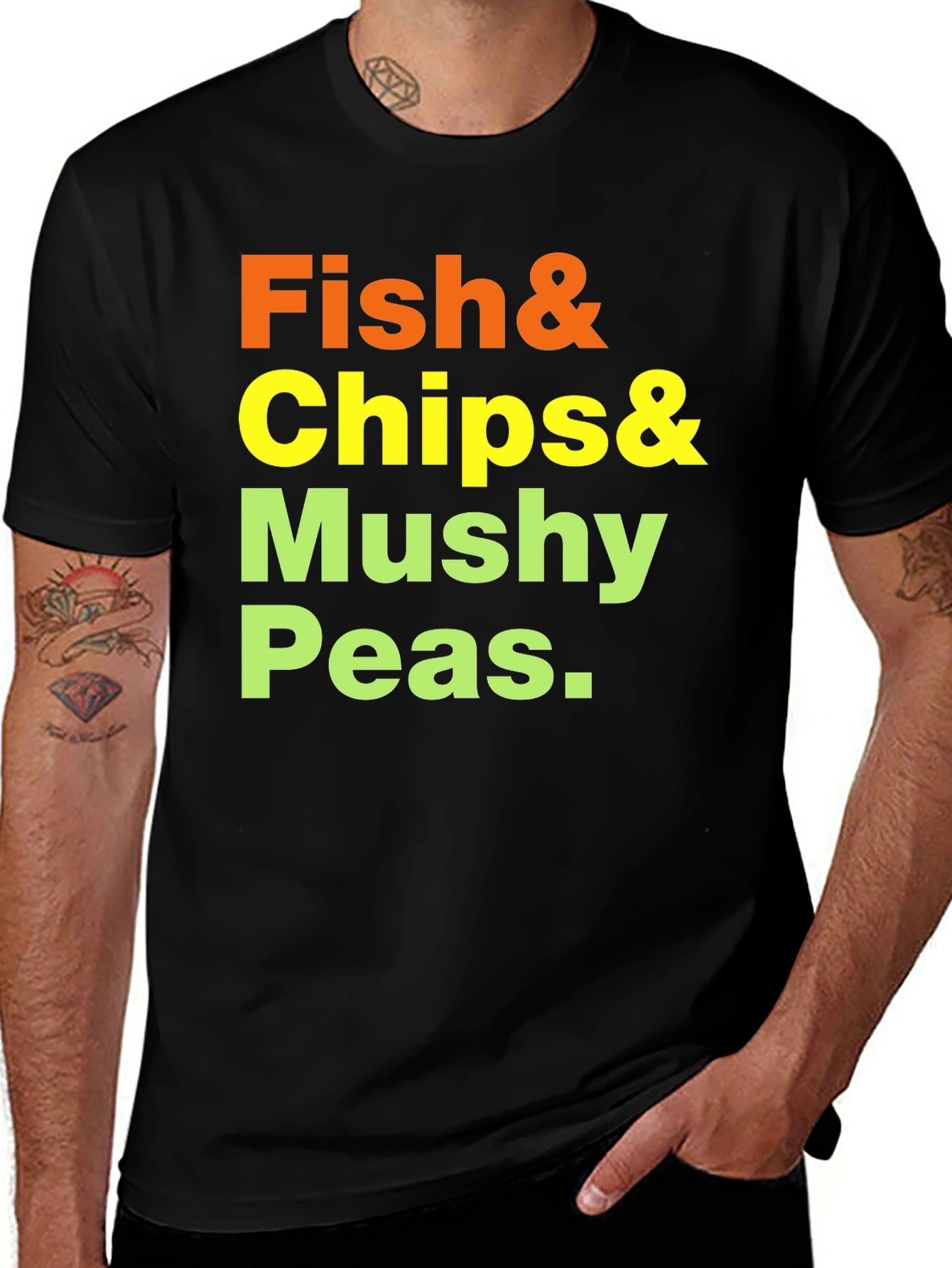 Fish & Chips T-Shirt - Classic Food Tee