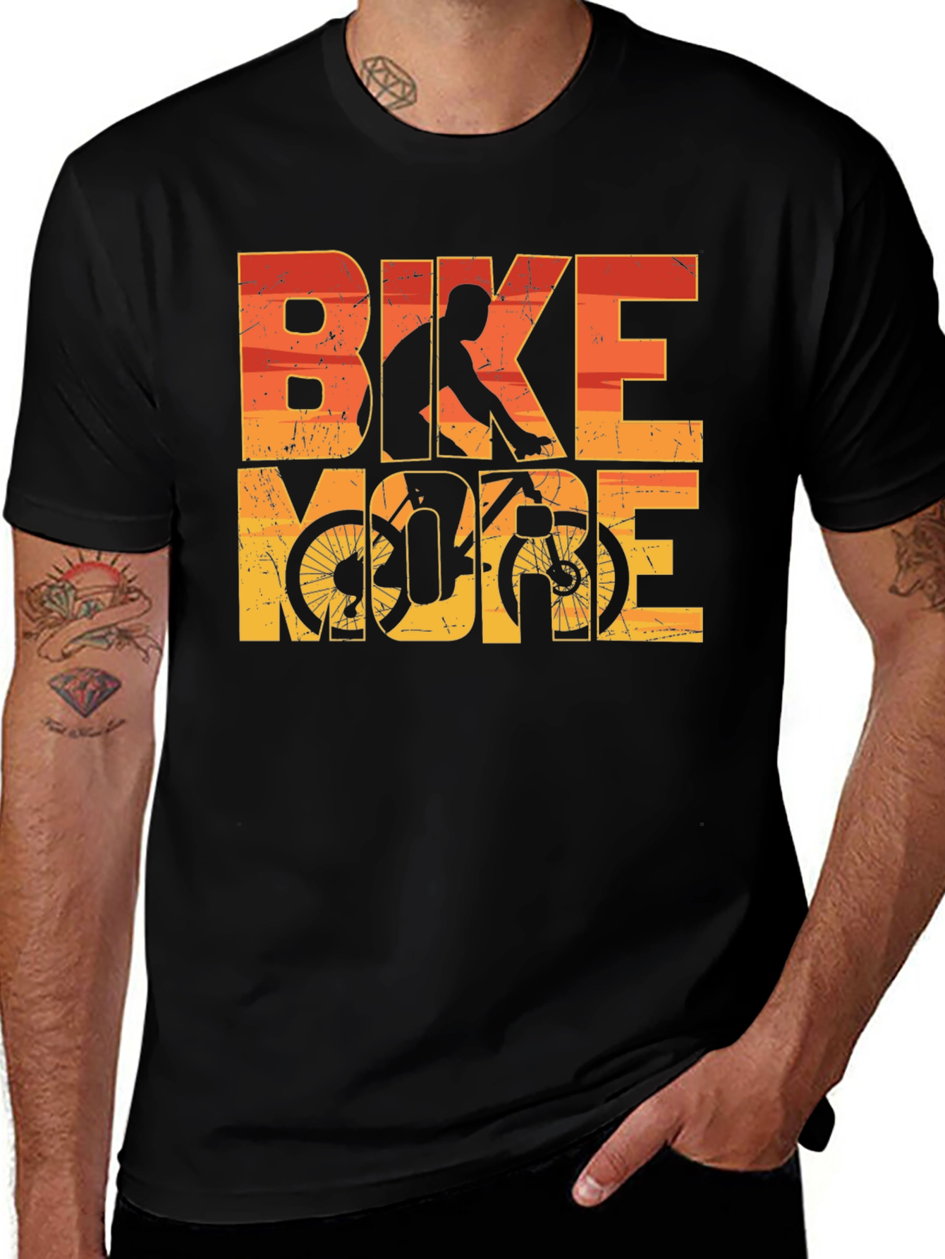 Variant 22 of Bike More Graphic Tee - Cyclist Apparel