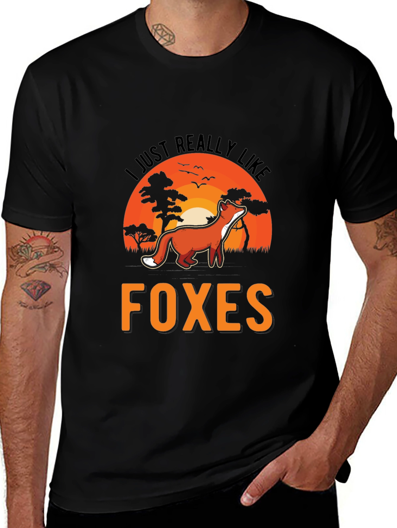 Variant 29 of Fox Lover T-Shirt: I Just Really Like Foxes