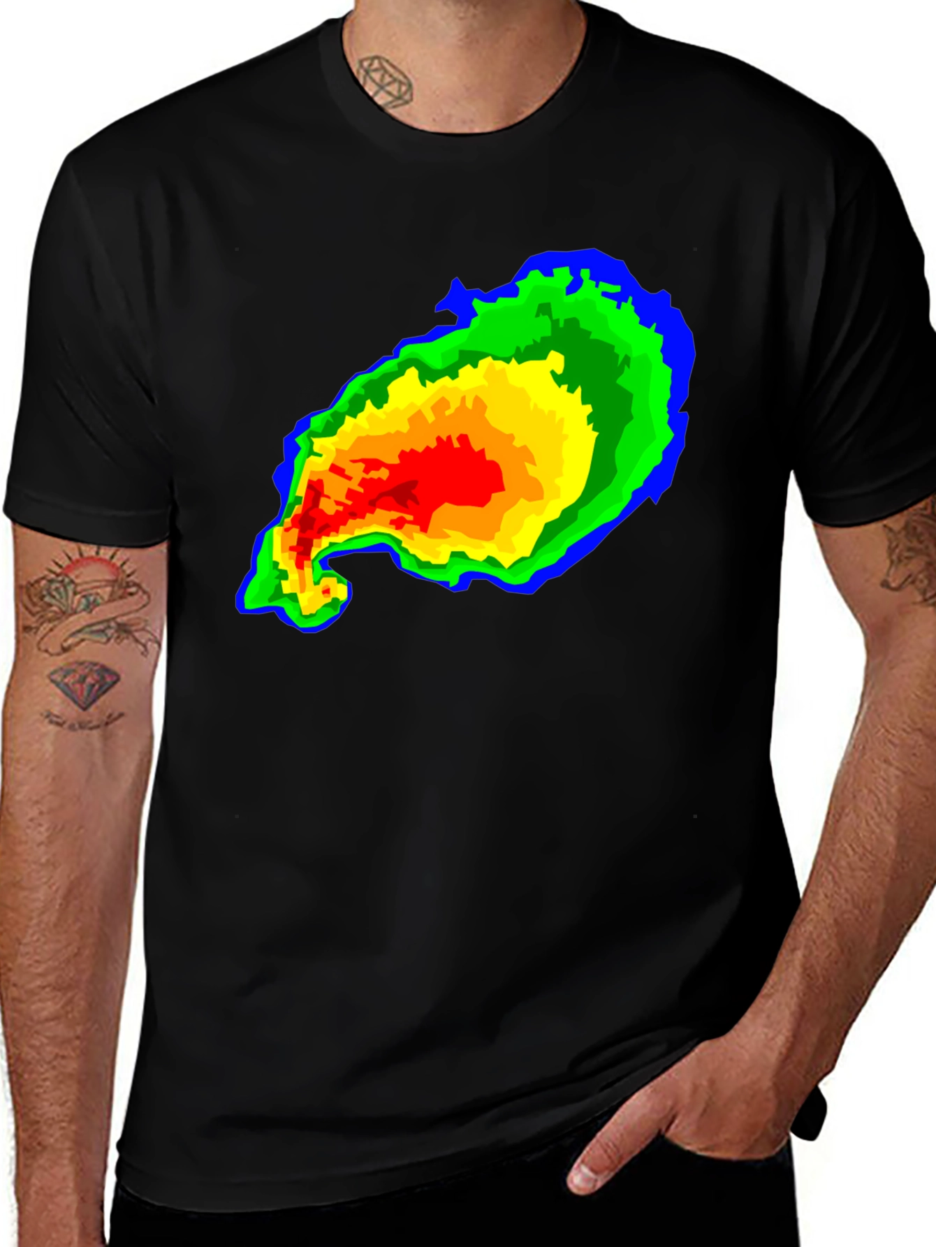 Variant 8 of Weather Radar Graphic T-Shirt