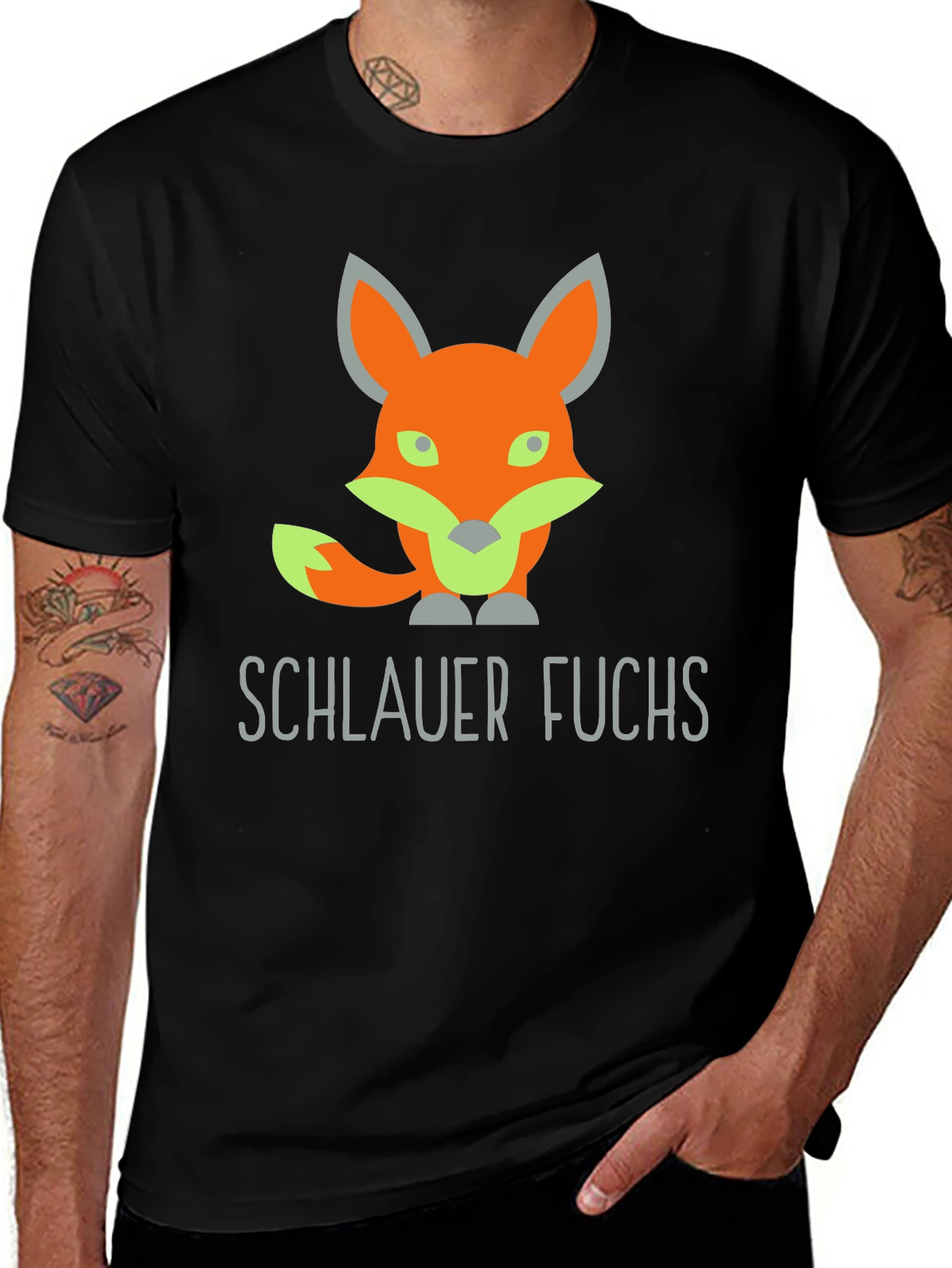 Variant 11 of Schlauer Fuchs T-Shirt - Clever Fox Design
