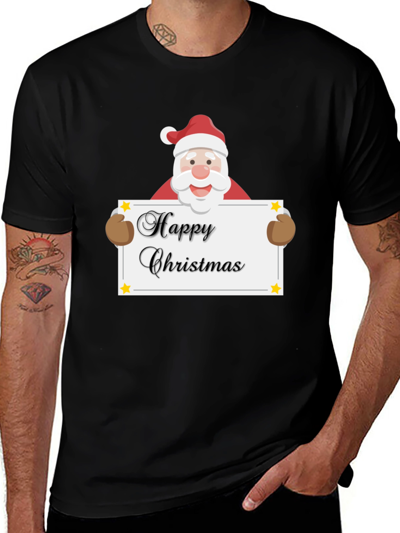 Happy Christmas Santa Graphic T-Shirt