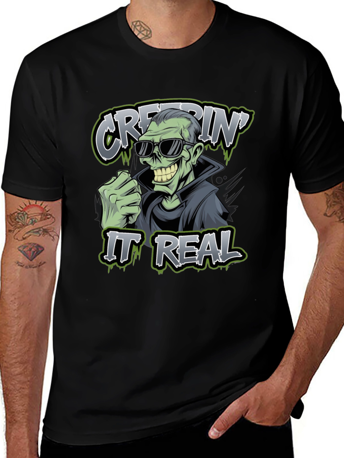 Variant 26 of Creepin' It Real Graphic Tee - Zombie Humor