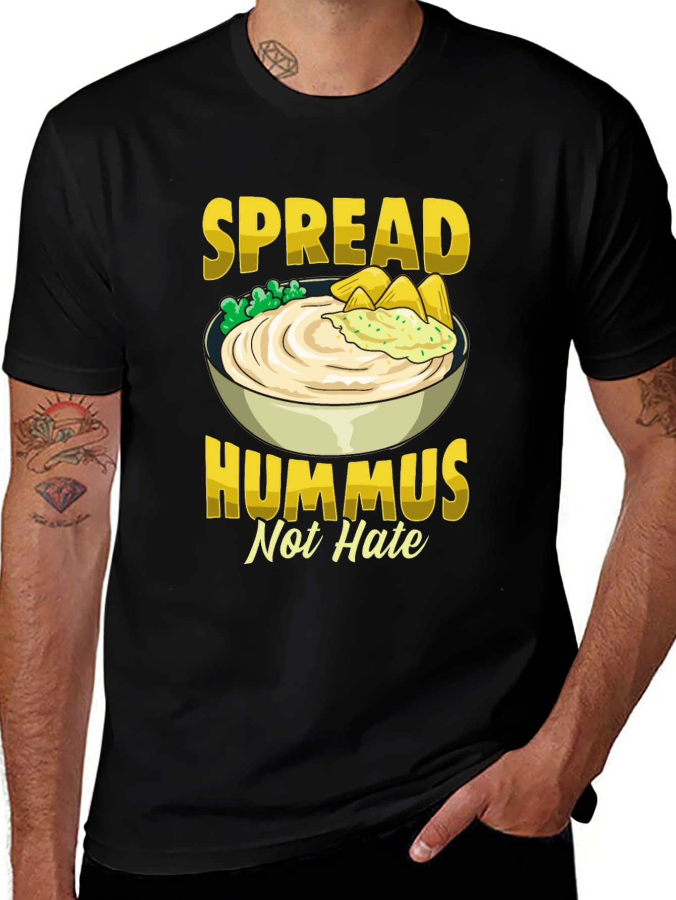 Variant 2 of Spread Hummus Not Hate T-Shirt