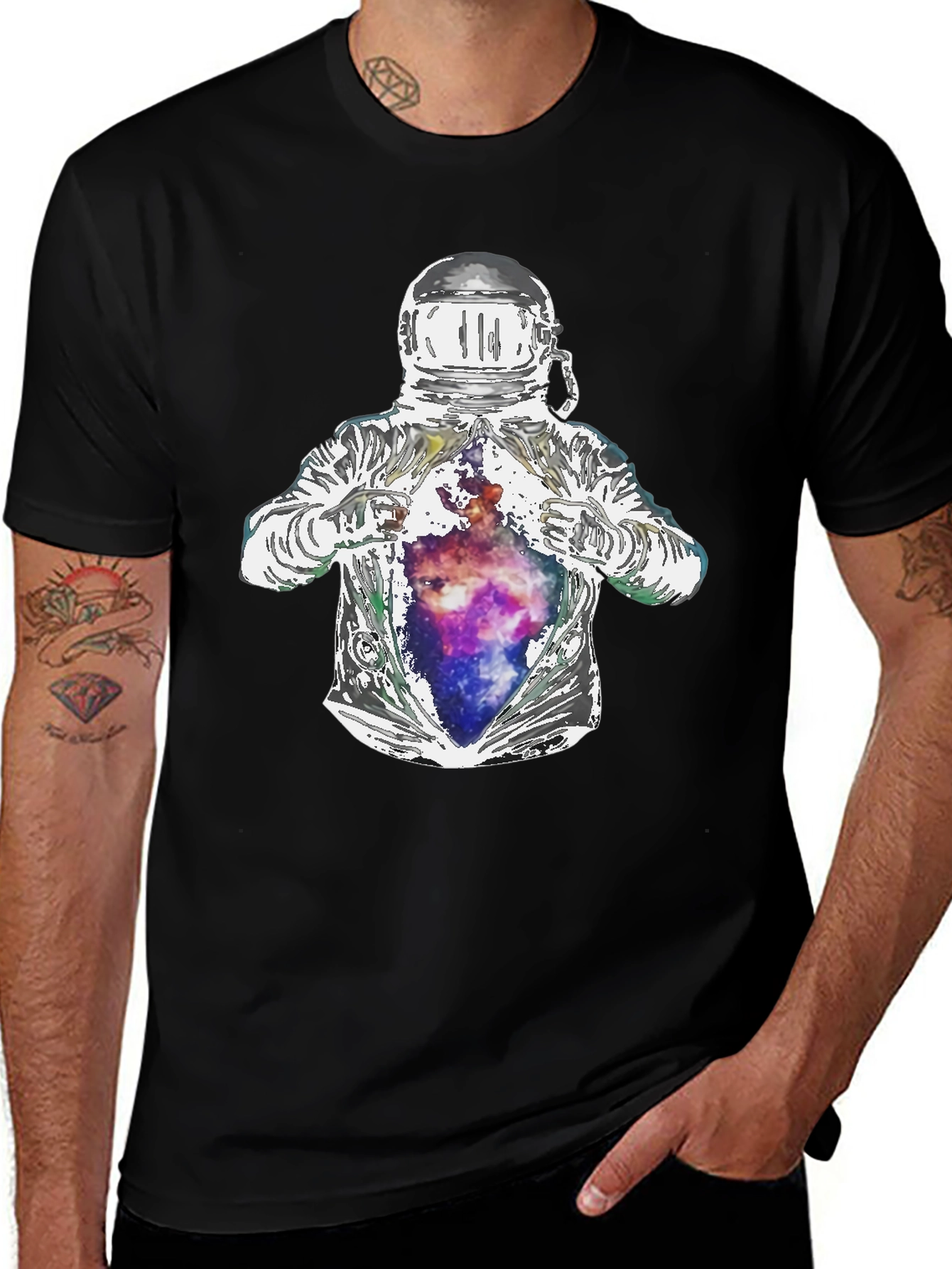 Variant 25 of Astronaut Galaxy T-Shirt - Outer Space Graphic Tee