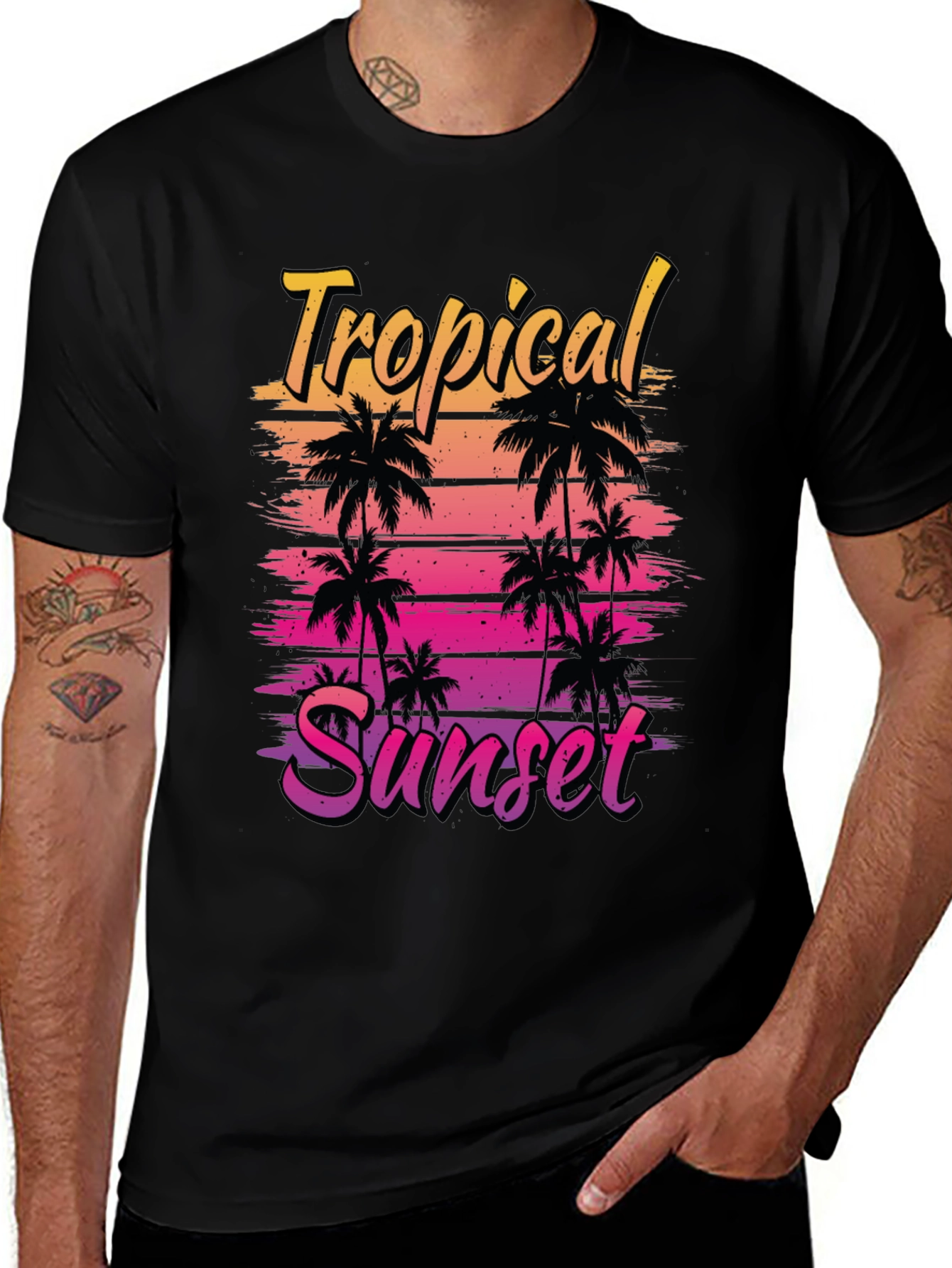 Variant 2 of Tropical Sunset Graphic Tee