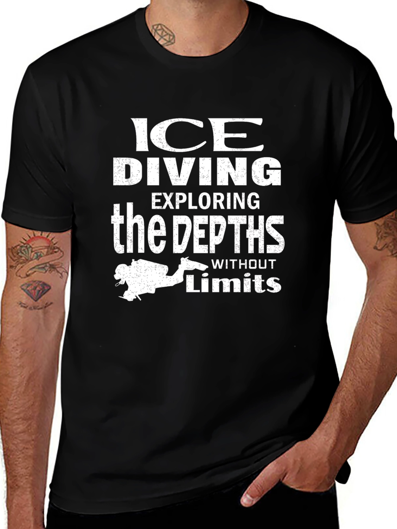 Ice Diving T-Shirt - Explore the Depths