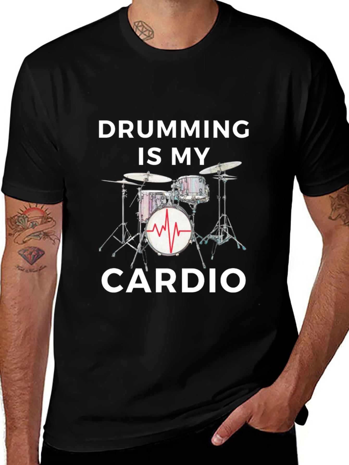 Variant 10 of Drumming Is My Cardio - Graphic Tee