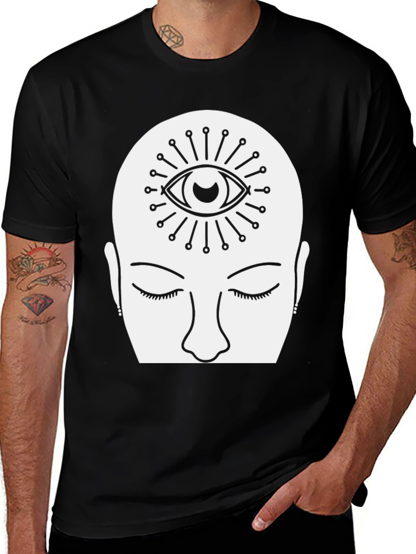 Variant 23 of Meditative Mind T-Shirt - Third Eye Chakra