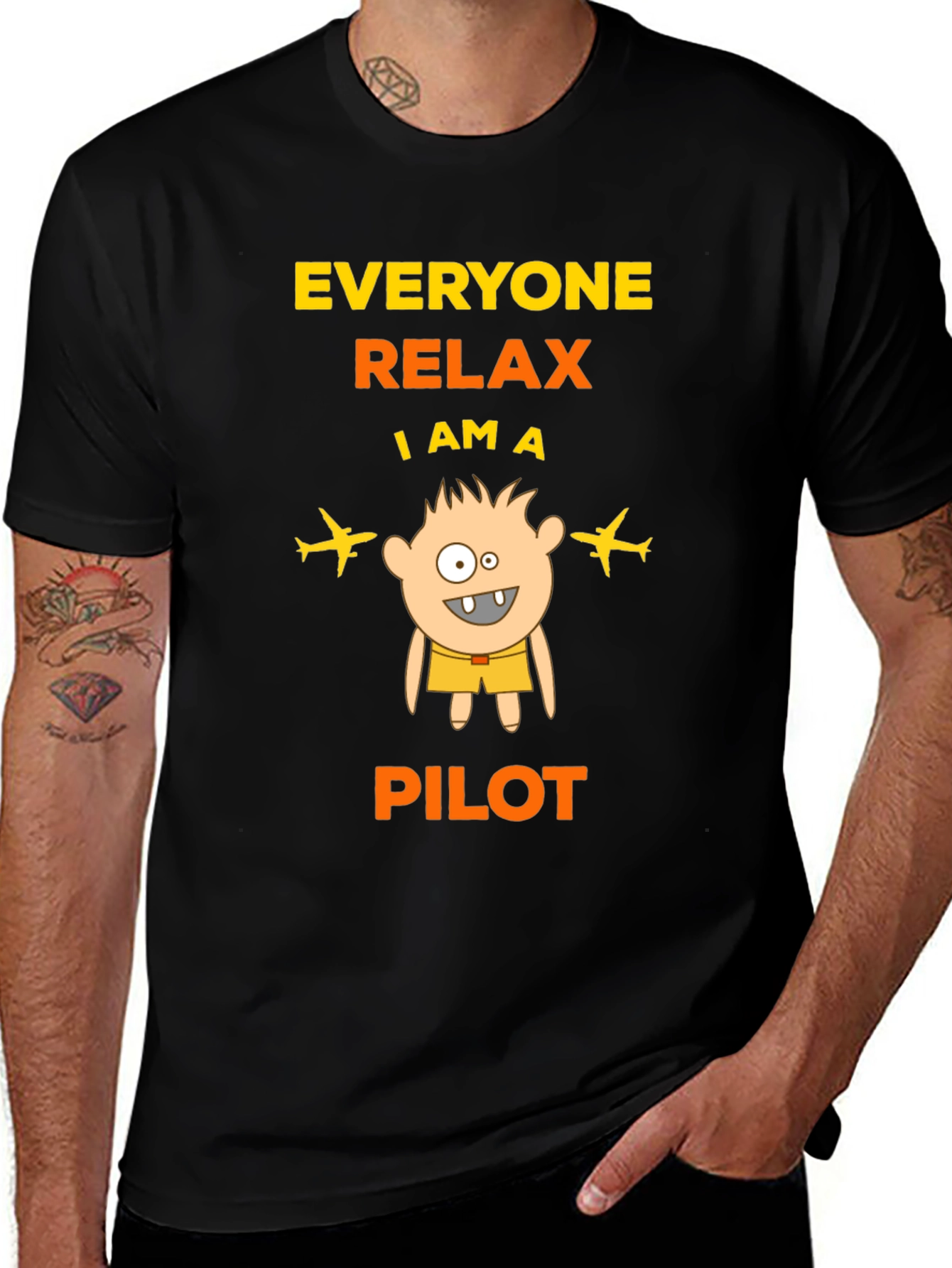 Funny Pilot T-Shirt: Everyone Relax