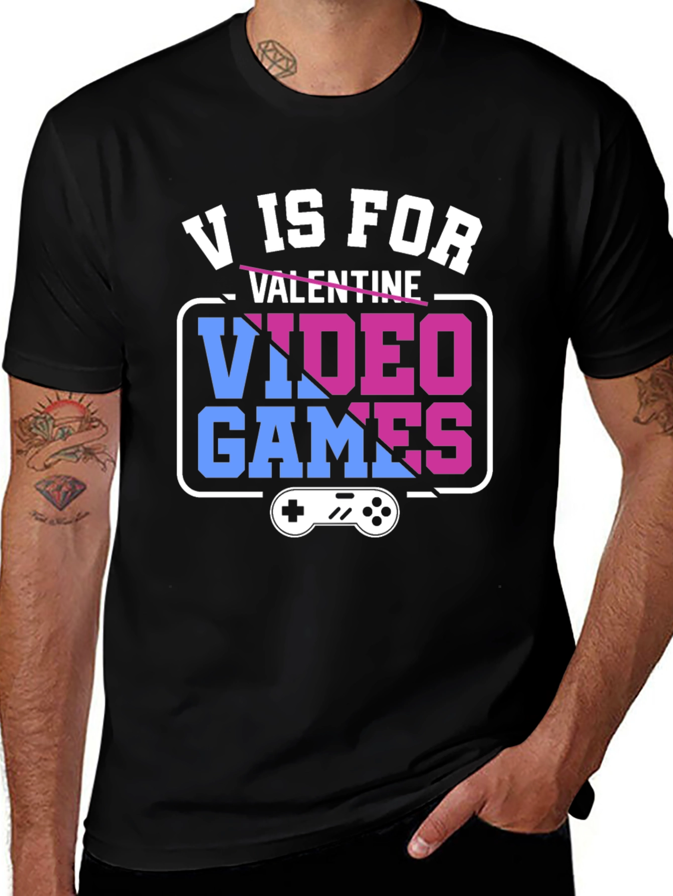 Variant 10 of V is for Video Games Graphic Tee