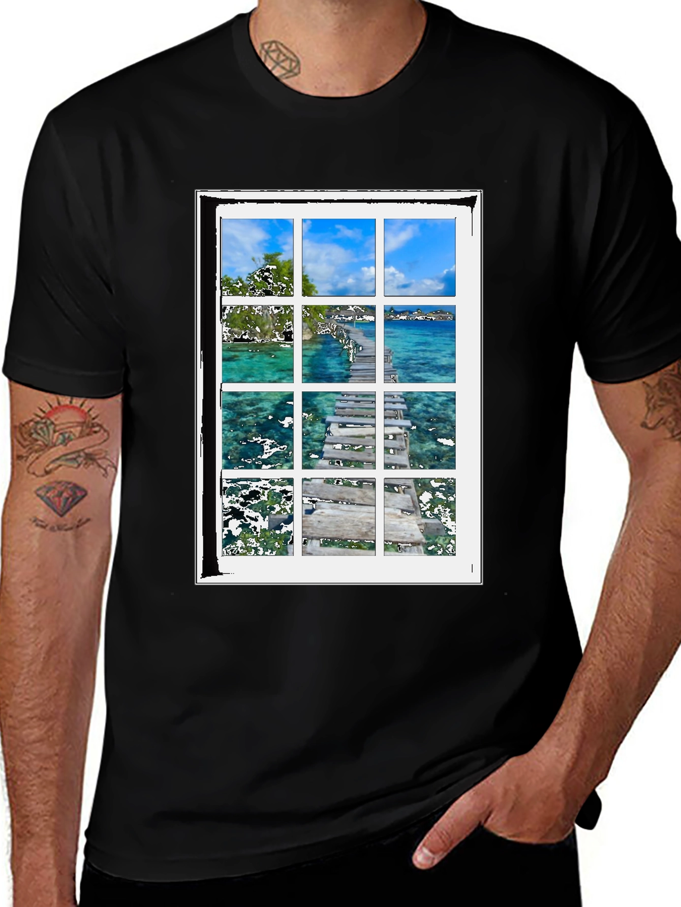 Ocean View Window Graphic Tee