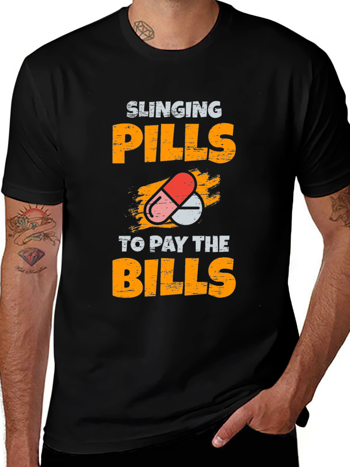 Variant 14 of Slinging Pills to Pay the Bills Graphic T-Shirt