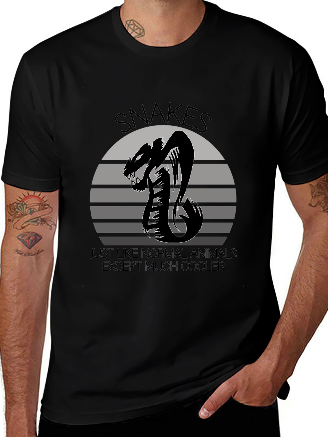 Variant 8 of Cool Snakes T-Shirt: Normal Animals, Cooler