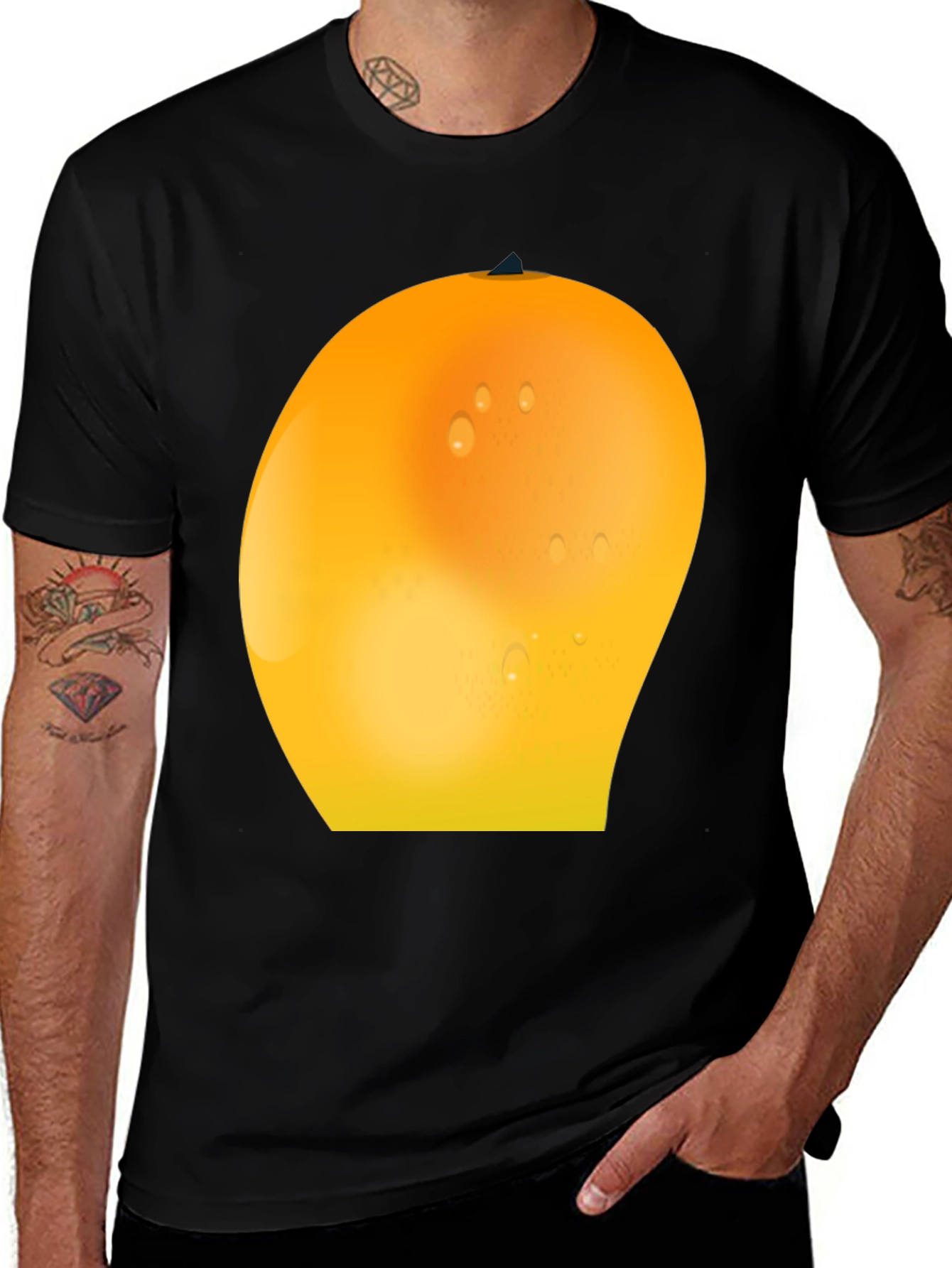 Variant 14 of Mango Graphic Tee - Fruity Fun Shirt