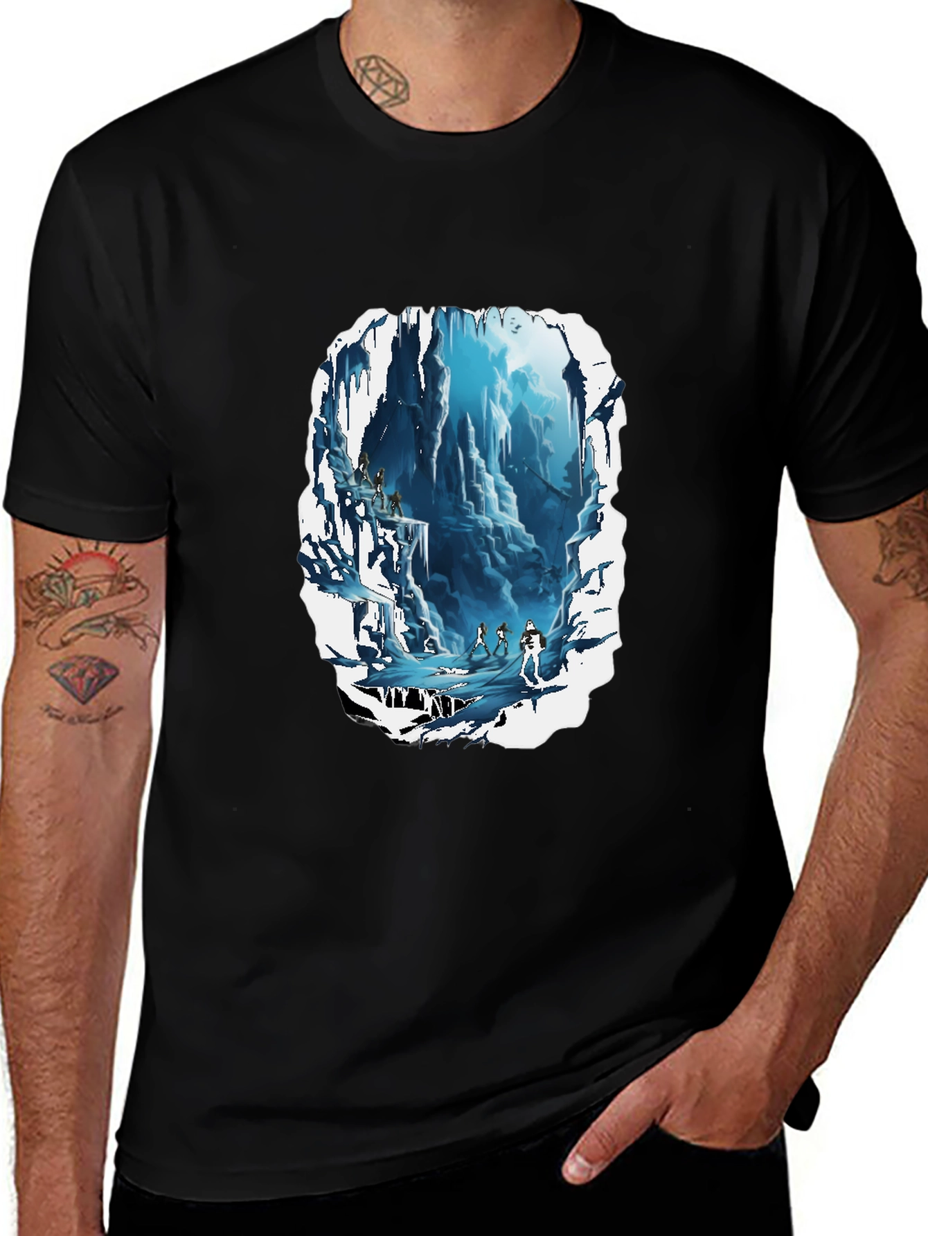 Variant 14 of Icy Cave Adventure T-Shirt - Bold Graphic Tee