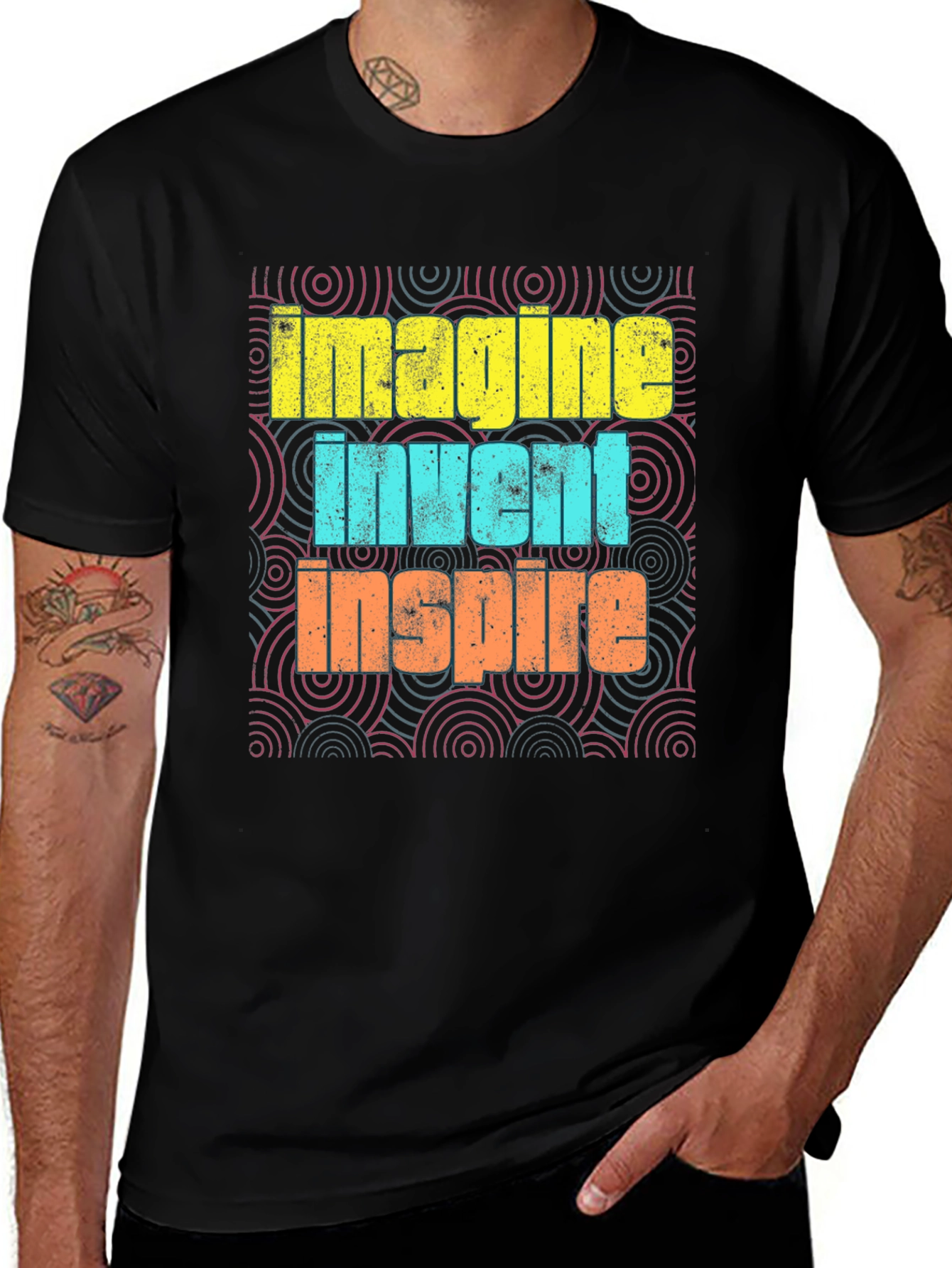 Variant 15 of Imagine Invent Inspire Graphic T-Shirt
