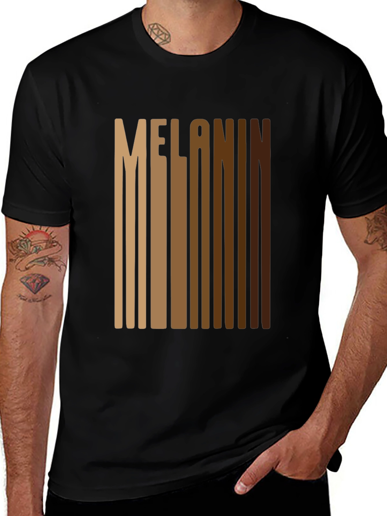 Variant 17 of Melanin Pride T-Shirt - Black